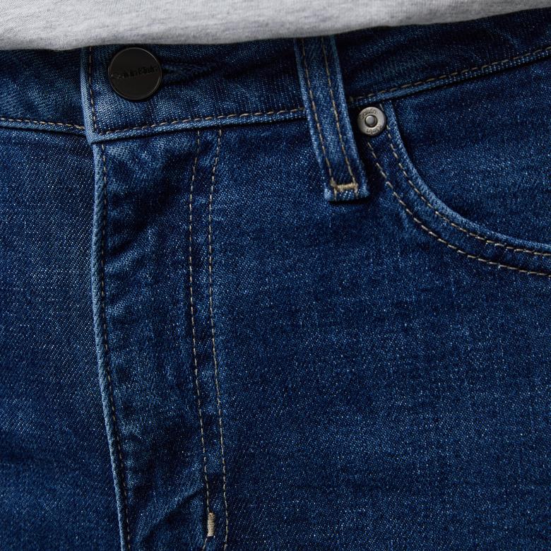 Calvin Klein Mr Slim - Mid Kadın Lacivert Jean