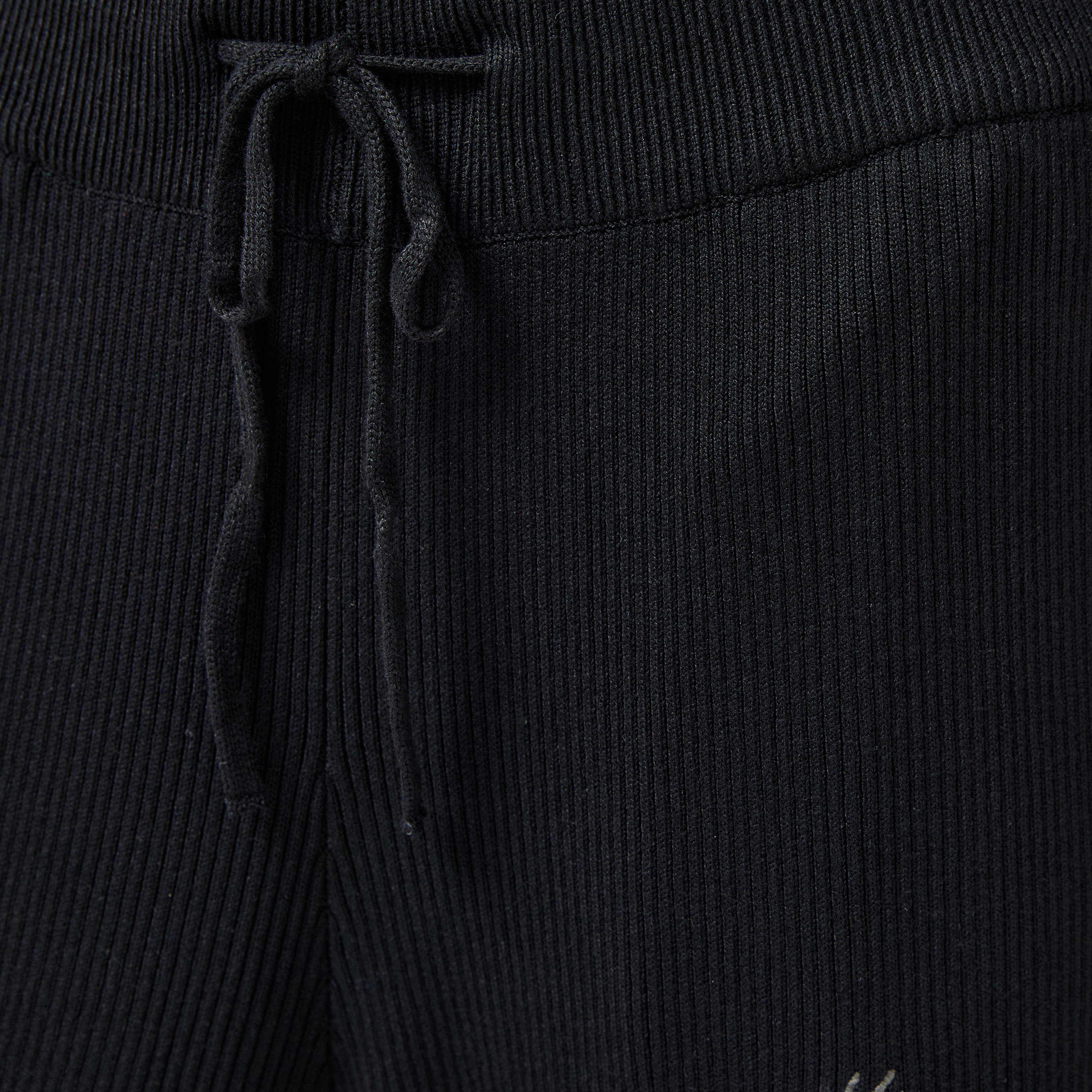 Karl Kani Small Signature Knit Wide Leg Kadın Siyah Eşofman Altı