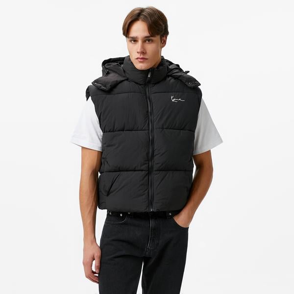 Karl Kani Small Signature Puffer Erkek Siyah Yelek