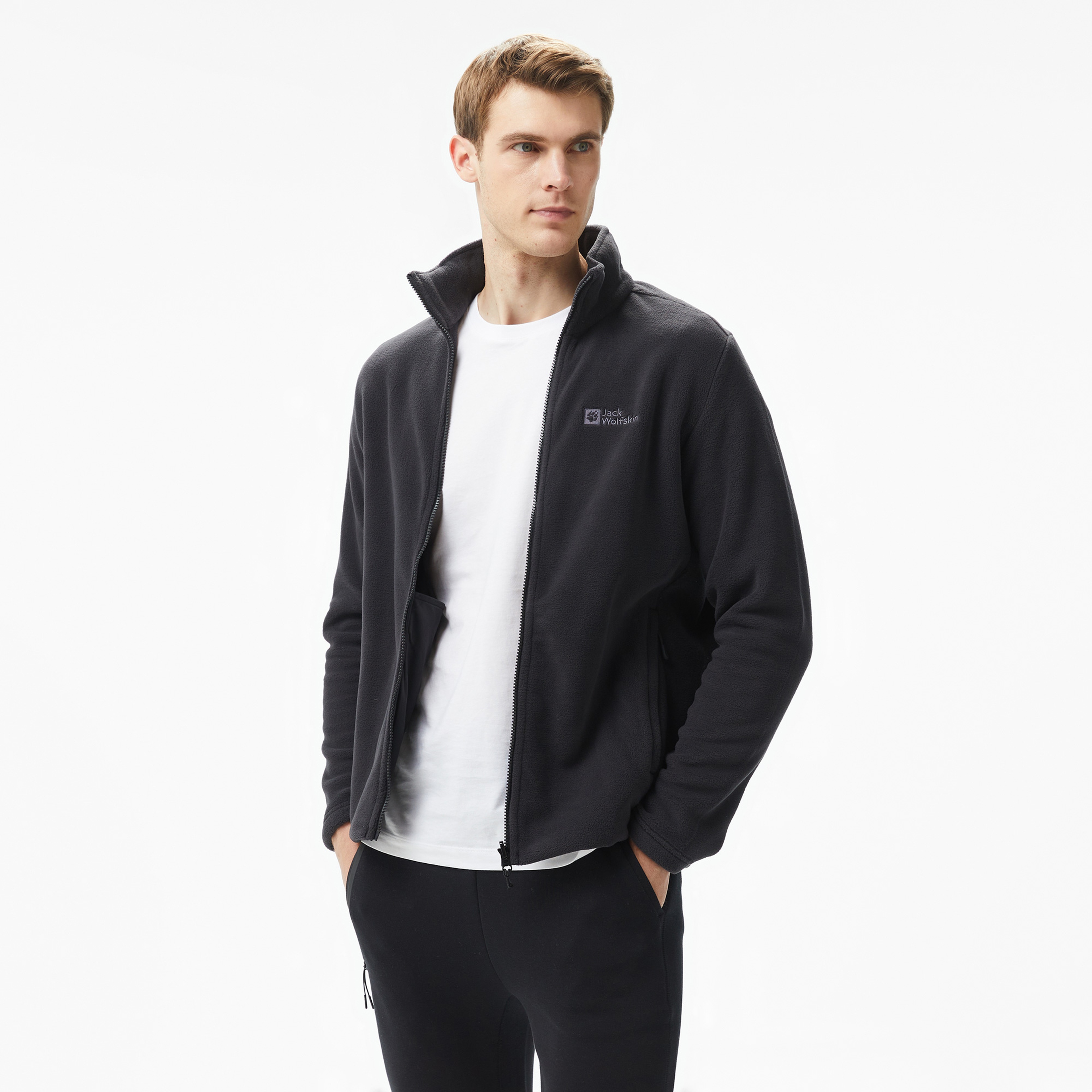 Jack Wolfskin Winterstein Erkek Siyah Polar Ceket