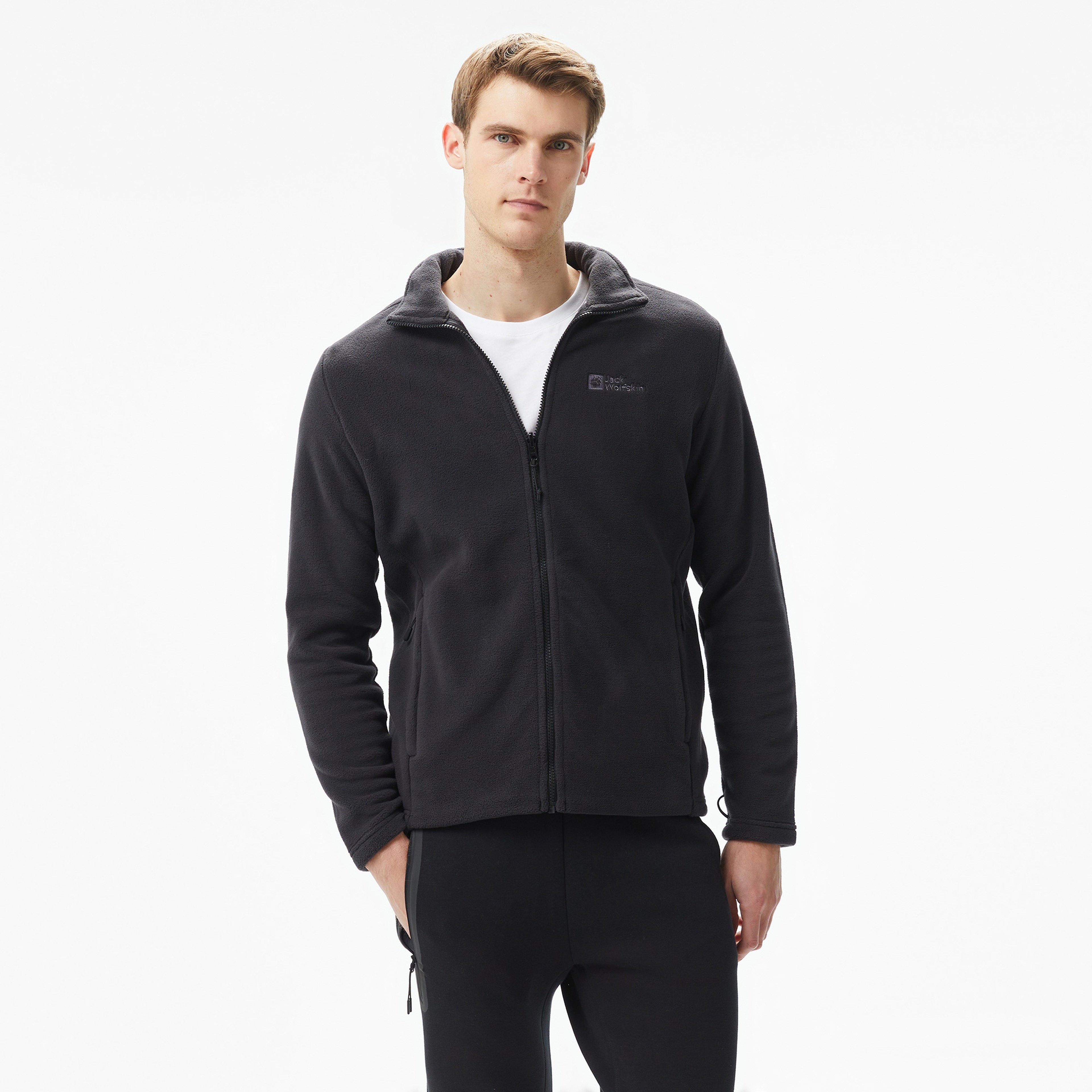 Jack Wolfskin Winterstein Erkek Siyah Polar Ceket