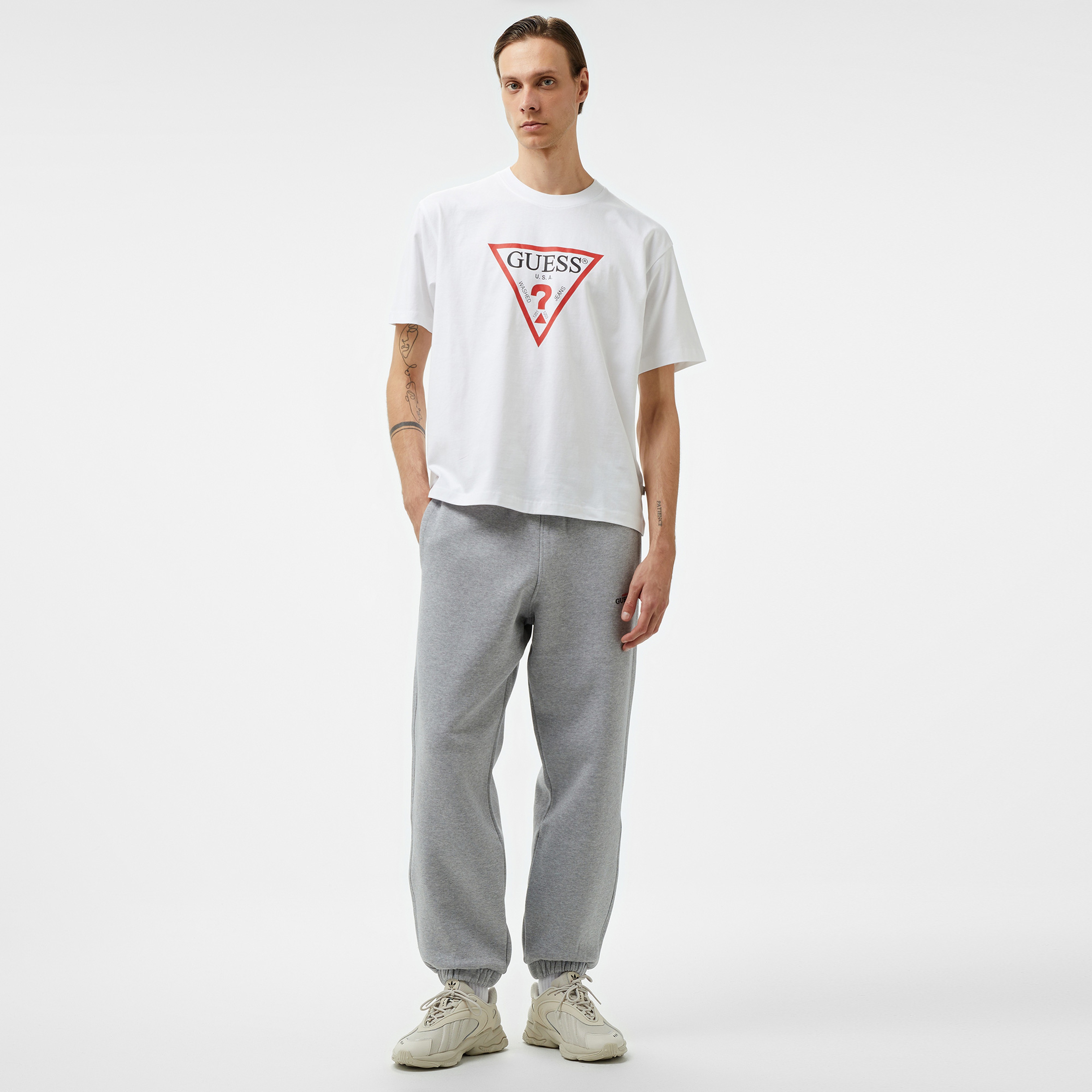 Guess American Traditio Organic 365 Erkek Mavi Eşofman Altı