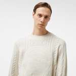 Boss C-Dionel_Ps Erkek Beyaz Sweatshirt