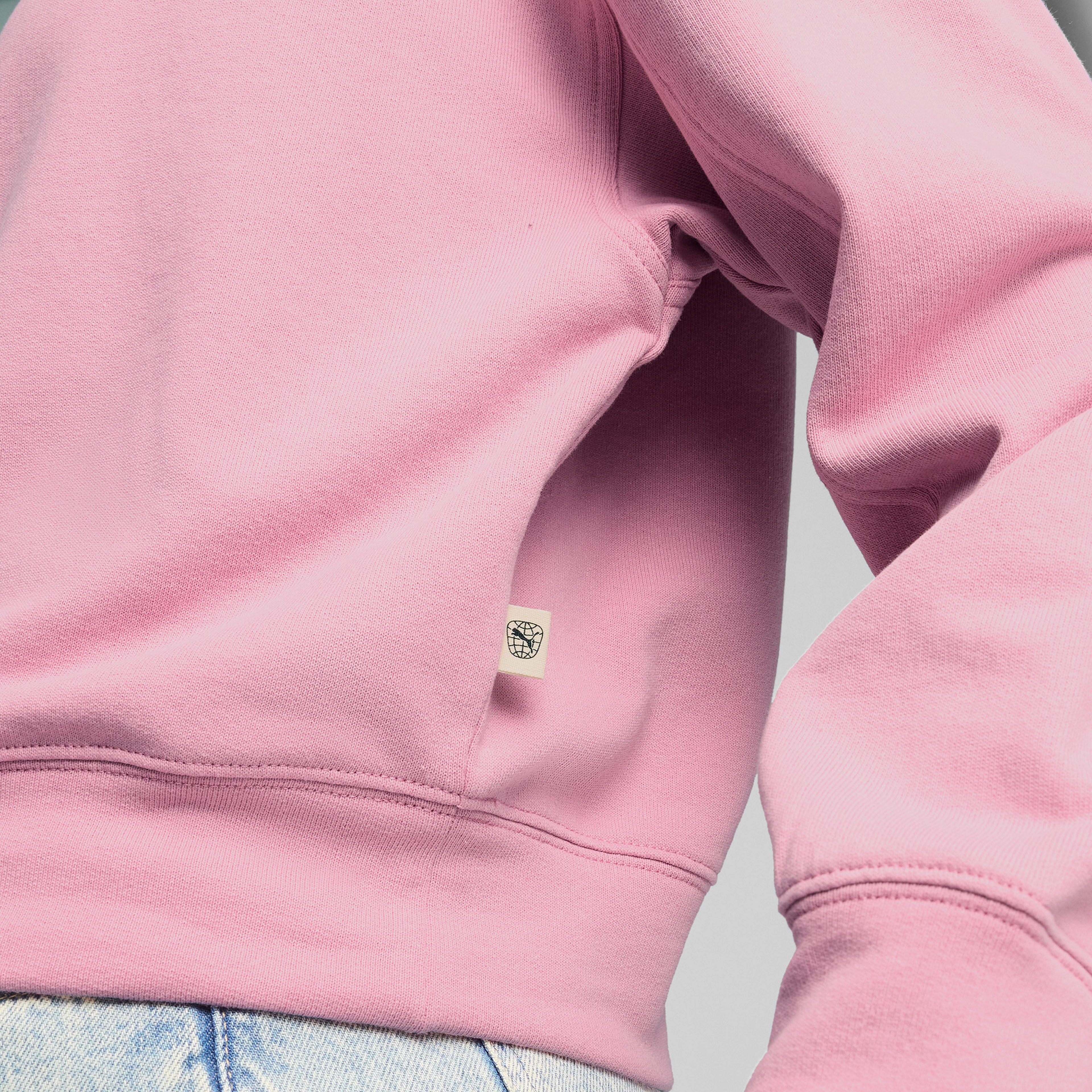 Puma Downtown Re:Collection Crew Kadın Pembe Sweatshirt