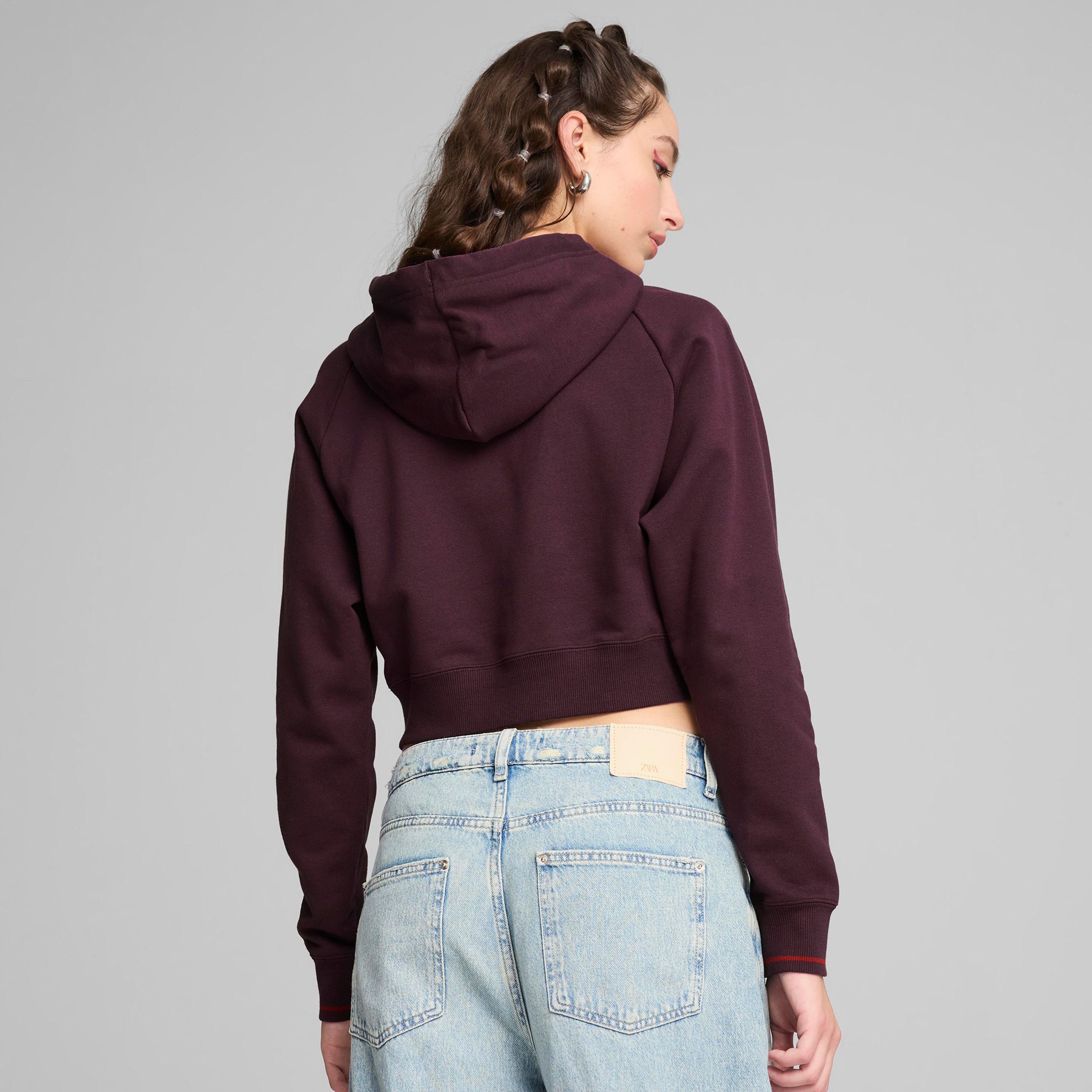 Puma Classics Relaxed Kadın Bordo Sweatshirt