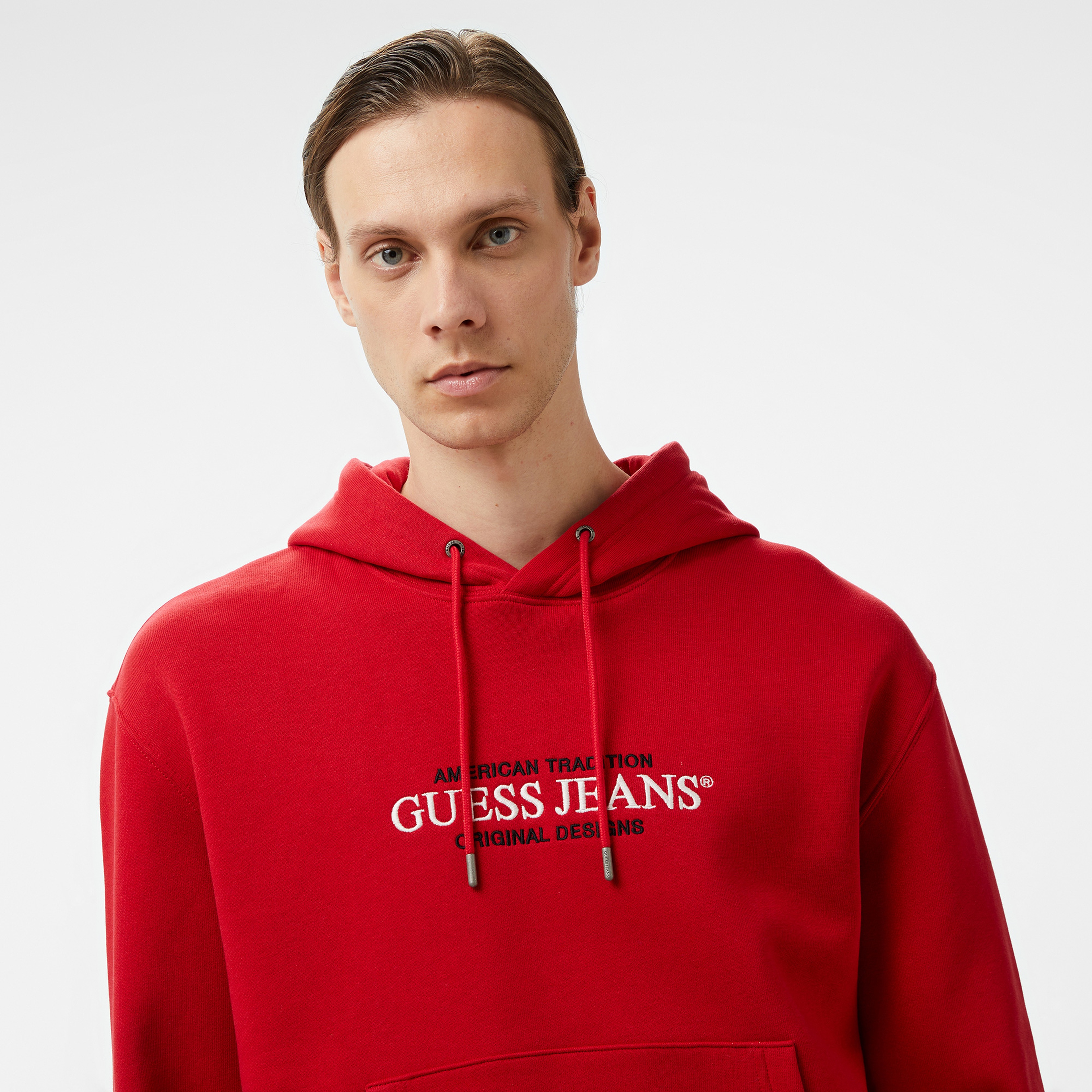 Guess Organic 365 Erkek Kırmızı Sweatshirt