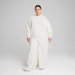 Puma Q4 Studio Textured Kadın Gri Sweatshirt