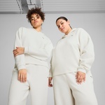 Puma Q4 Studio Textured Kadın Gri Sweatshirt