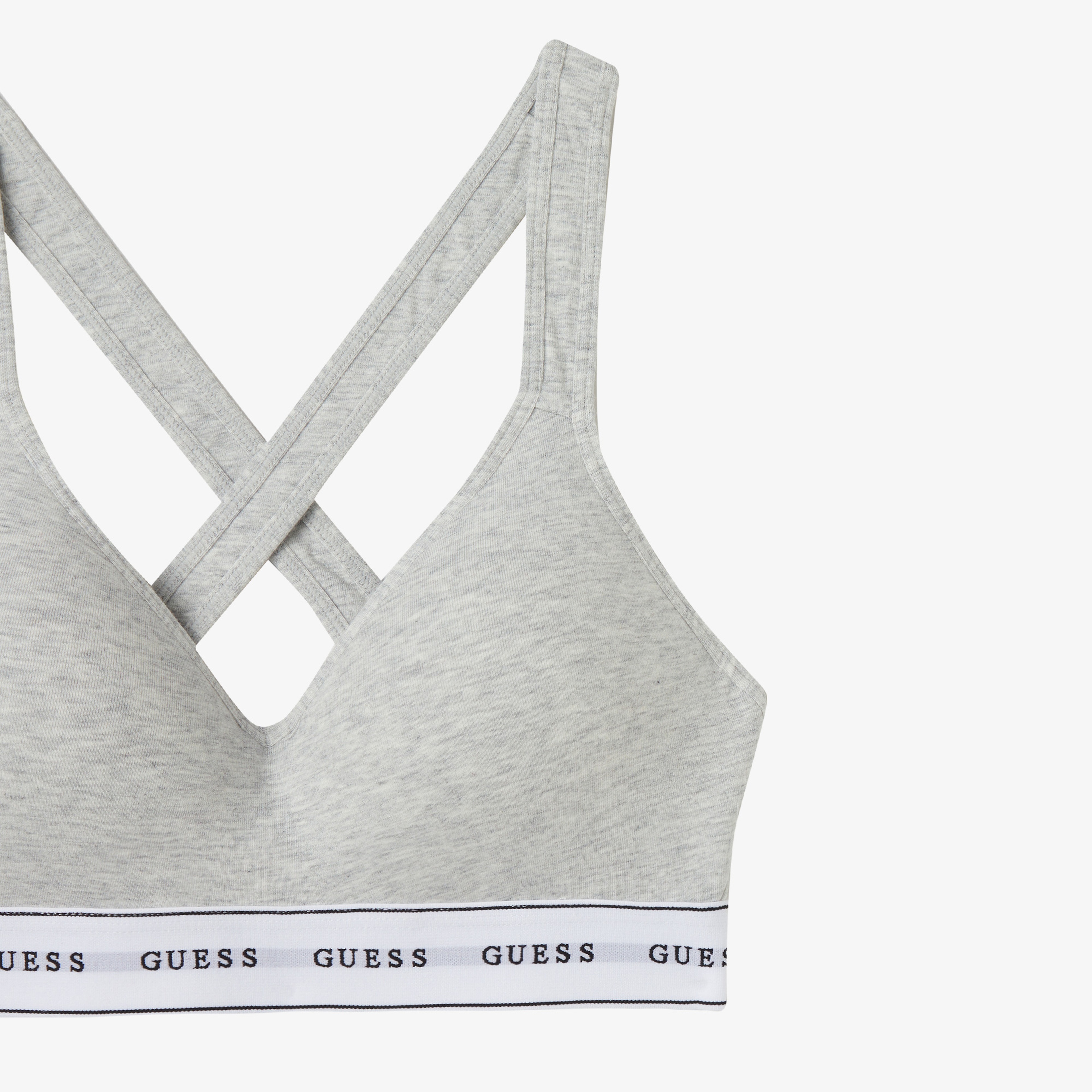 Guess Carrie Padded Triangle Eco Cuddle Jersey Kadın Gri Sütyen