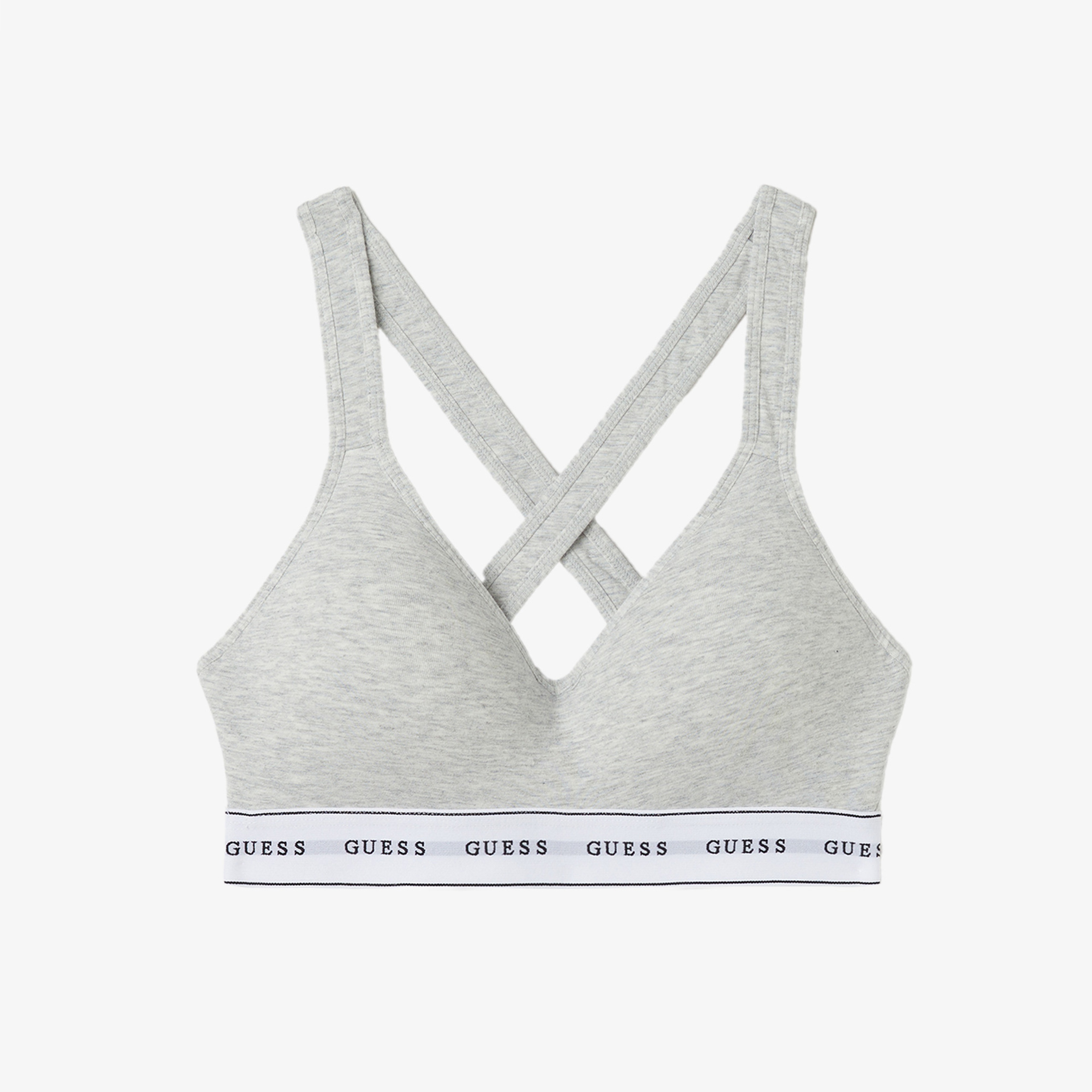 Guess Carrie Padded Triangle Eco Cuddle Jersey Kadın Gri Sütyen