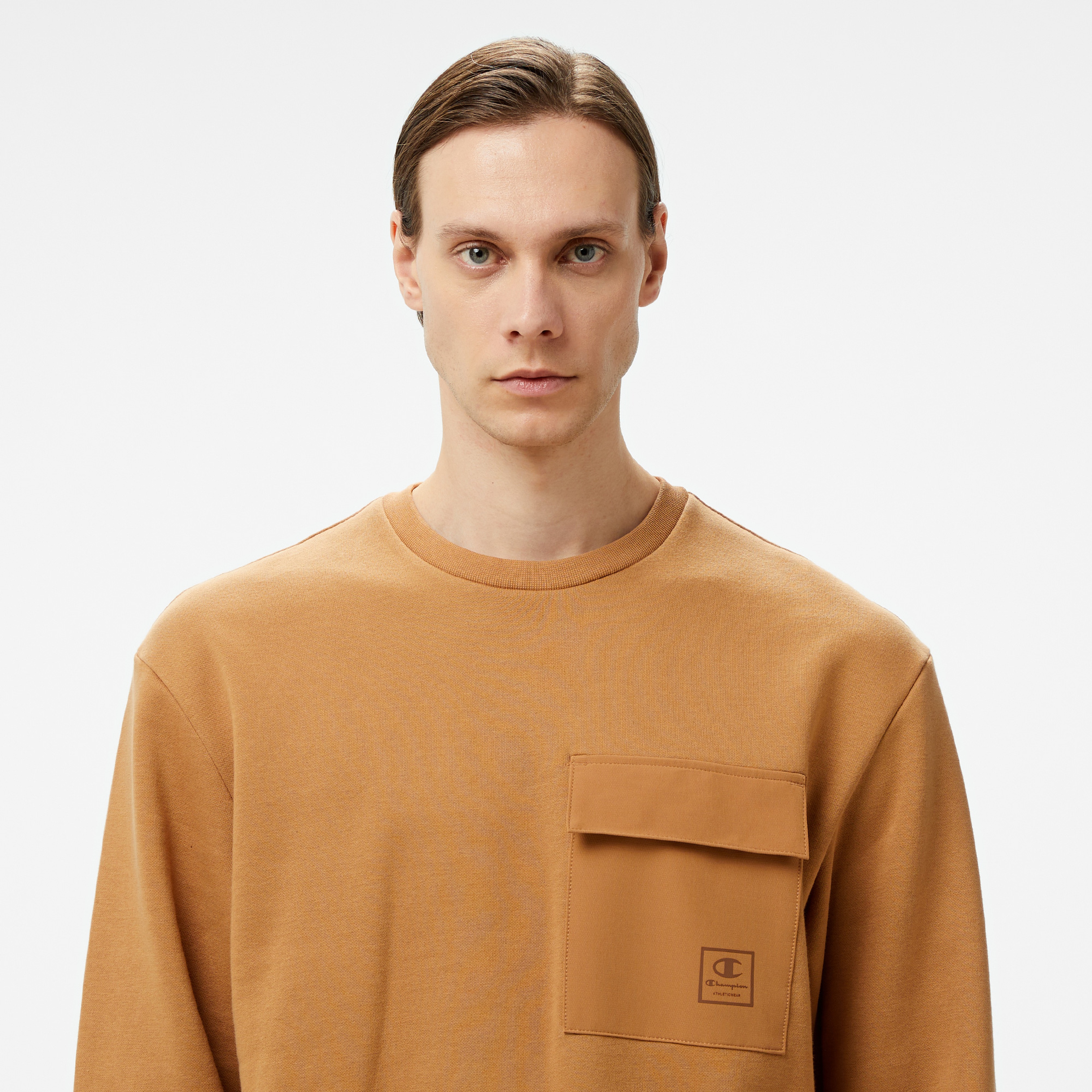 Champion Erkek Kahverengi Sweatshirt