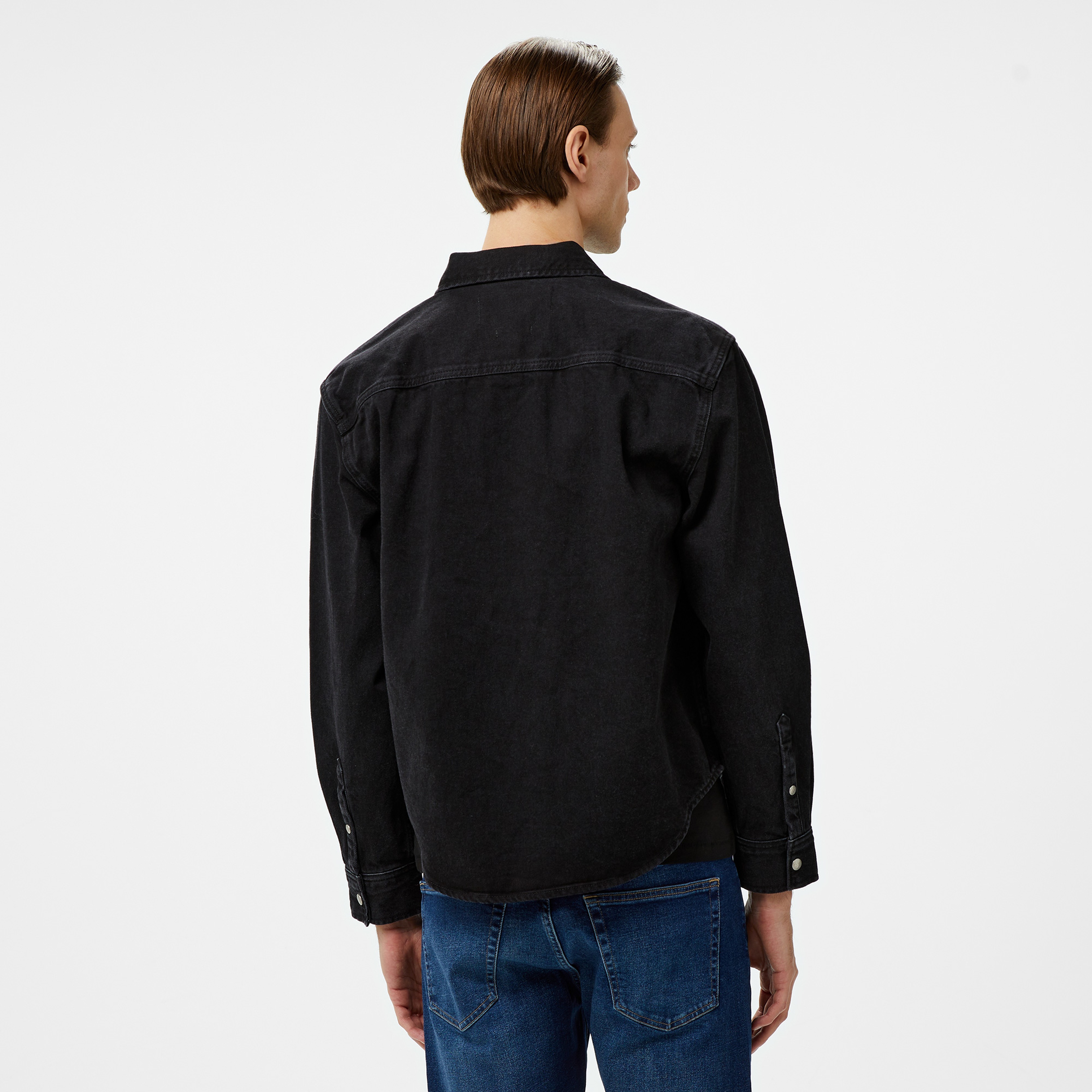 Calvin Klein Jeans Erkek Mavi Gömlek