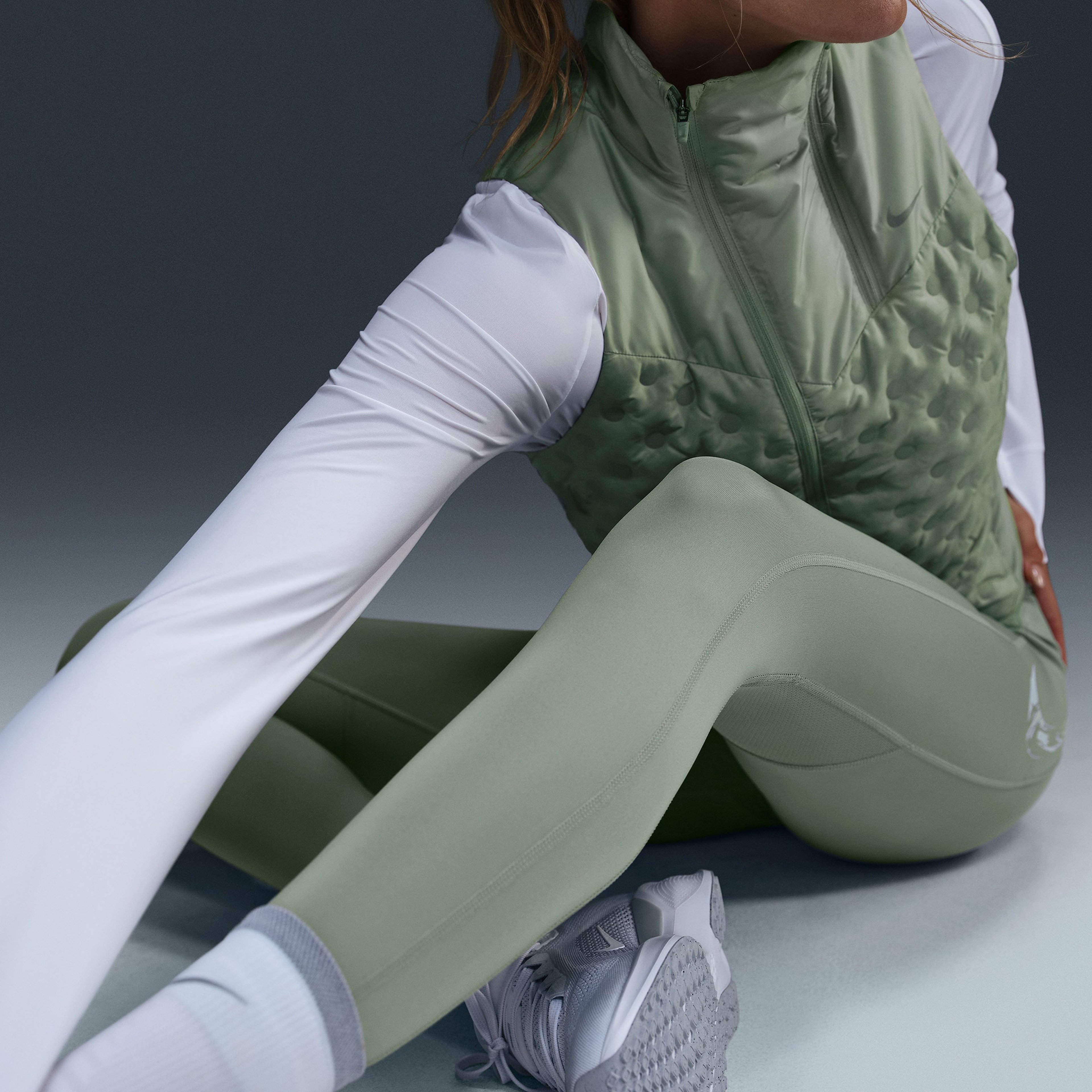 Nike Dri-Fit Fast Kadın Yeşil Tayt