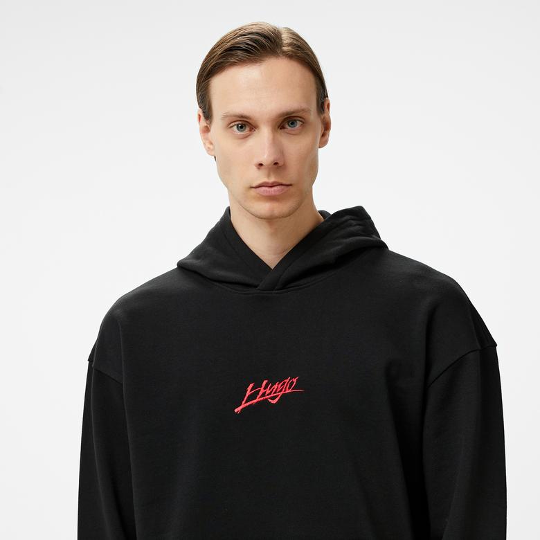 Hugo Dlogolong Erkek Siyah Sweatshirt