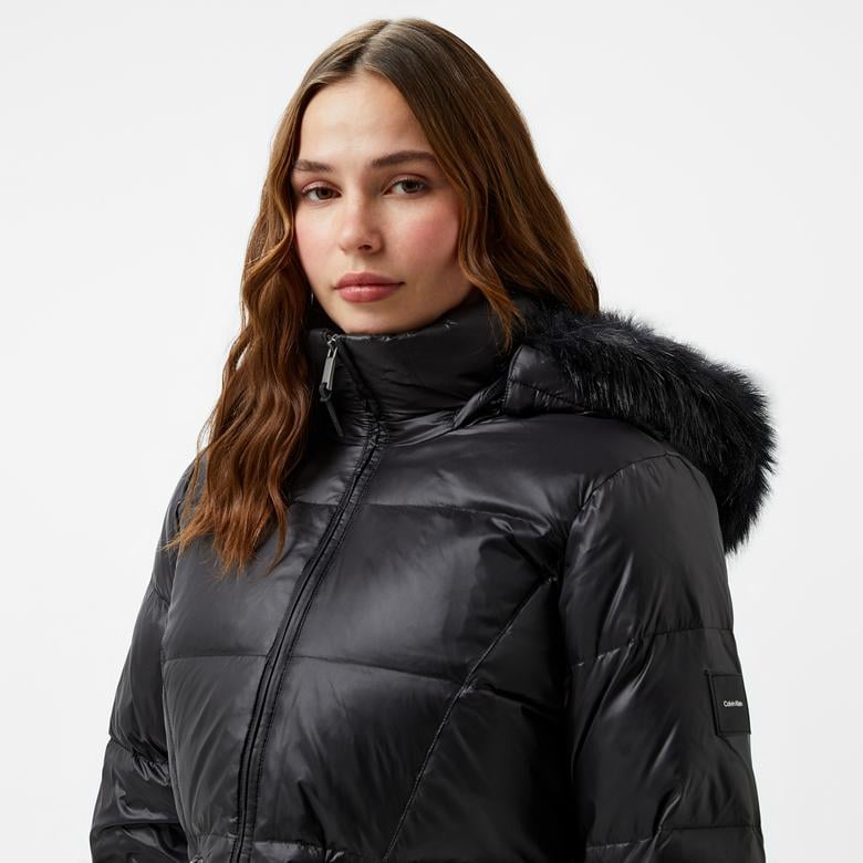 Calvin Klein Kadın Siyah Mont