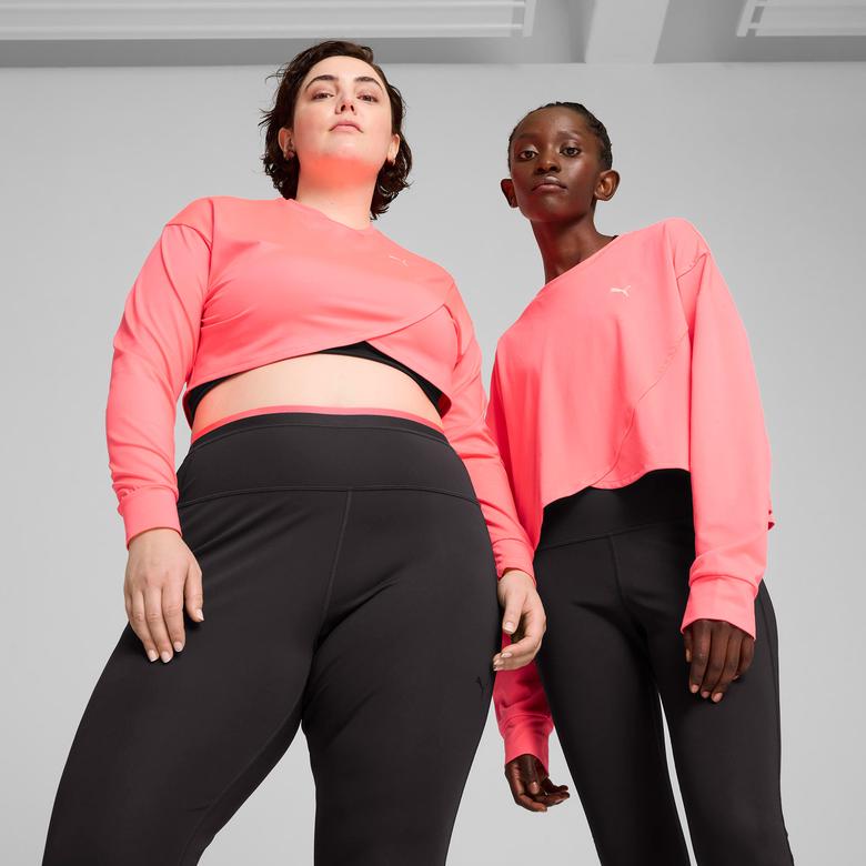 Puma Cloudspun Crossover Crew Kadın Somon Rengi Sweatshirt