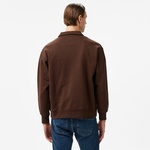 HUF Slate Quarter Zip Fleece Erkek Kahverengi Ceket