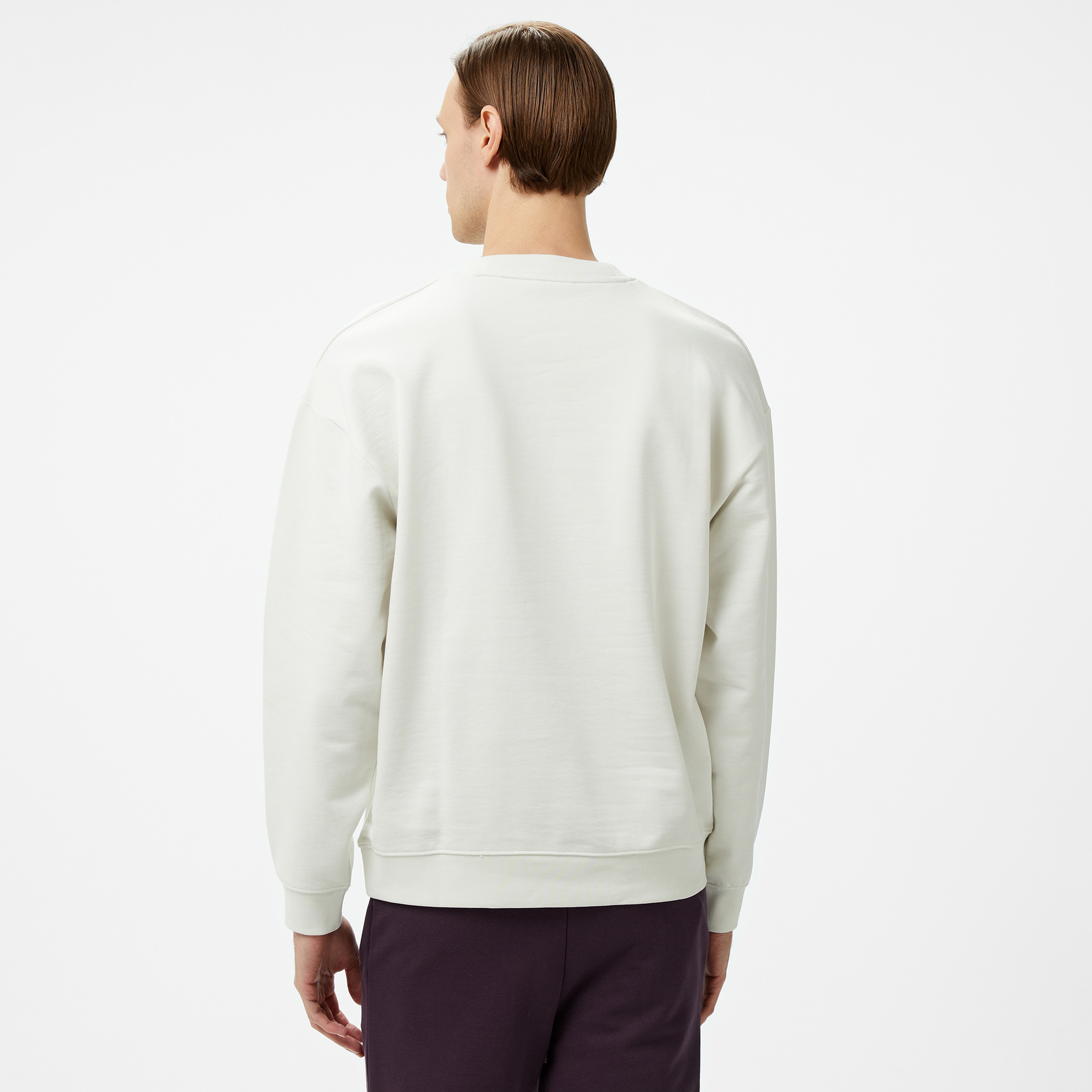 Hugo Dlogonty Erkek Beyaz Sweatshirt