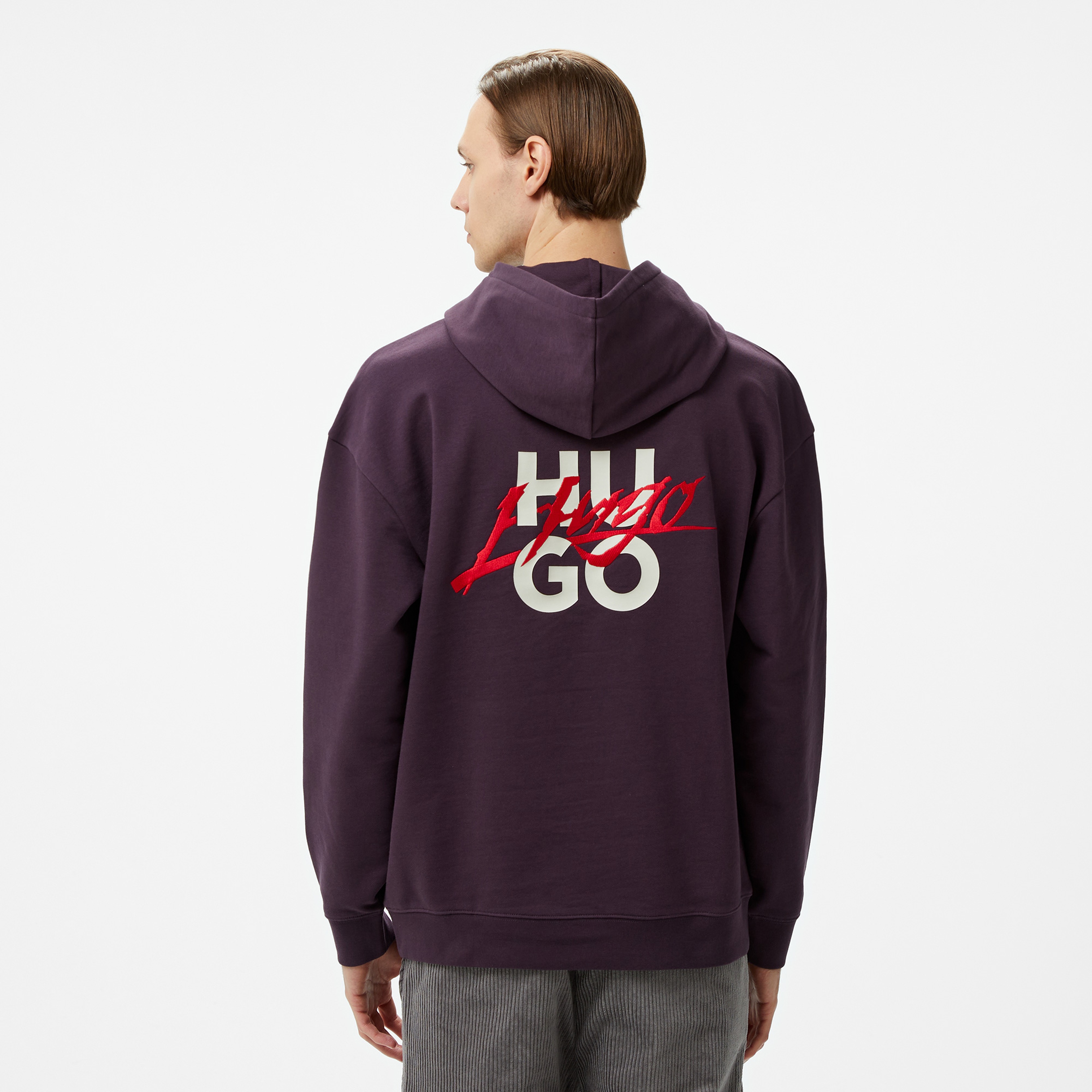 Hugo Dlogolong Erkek Mor Sweatshirt