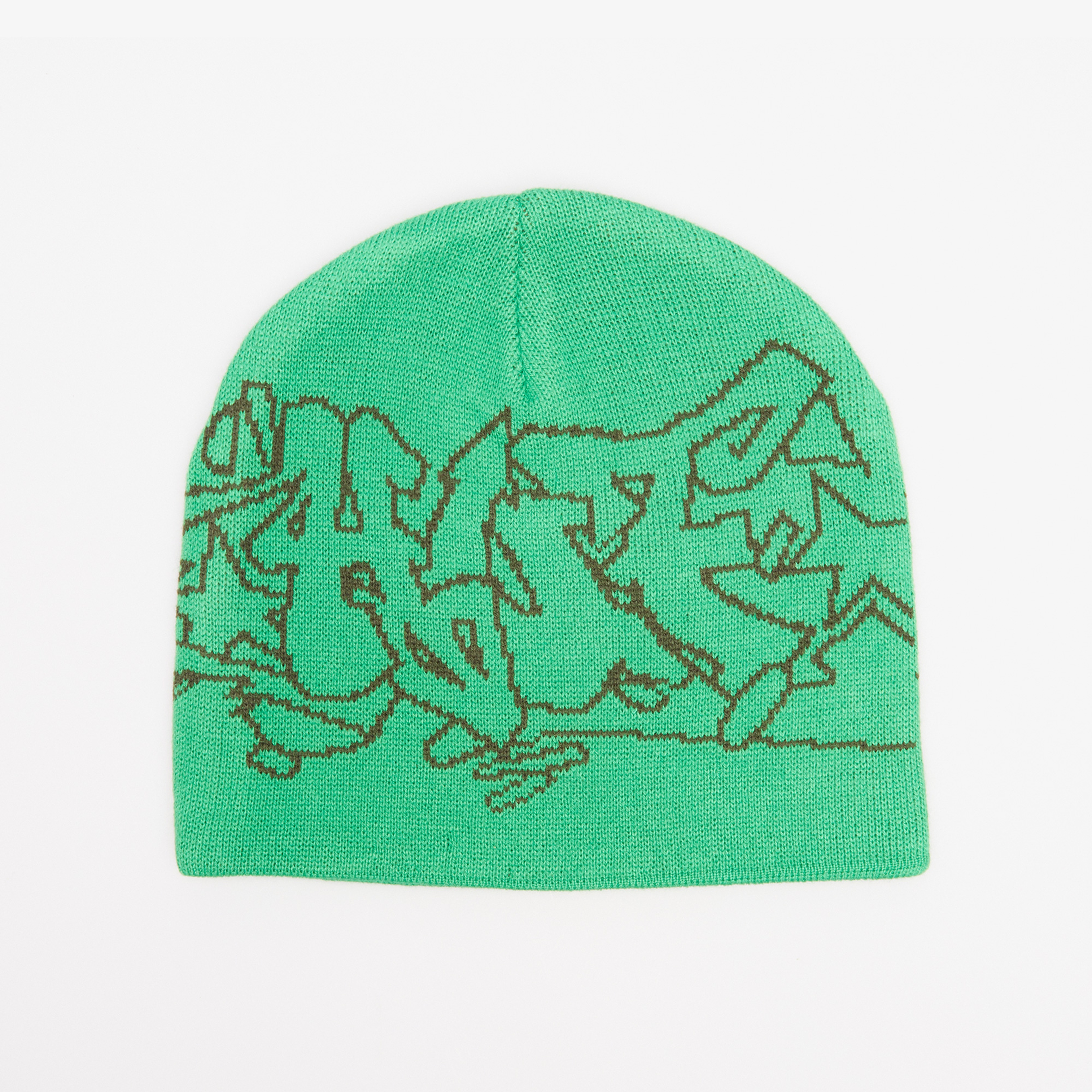 HUF Outlines Skull Erkek Yeşil Bere