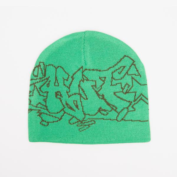 HUF Outlines Skull Erkek Yeşil Bere