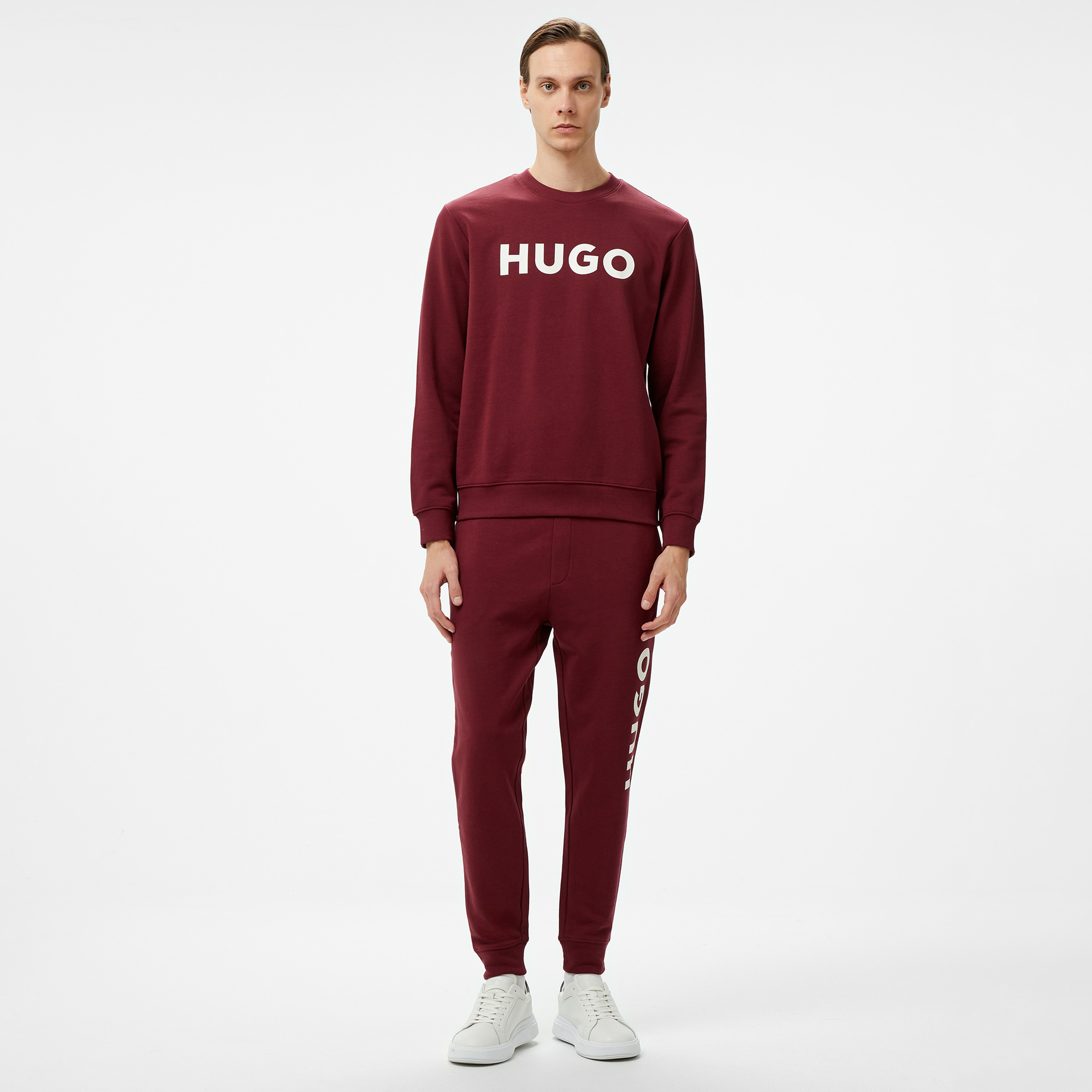 Hugo Dem Erkek Bordo Sweatshirt
