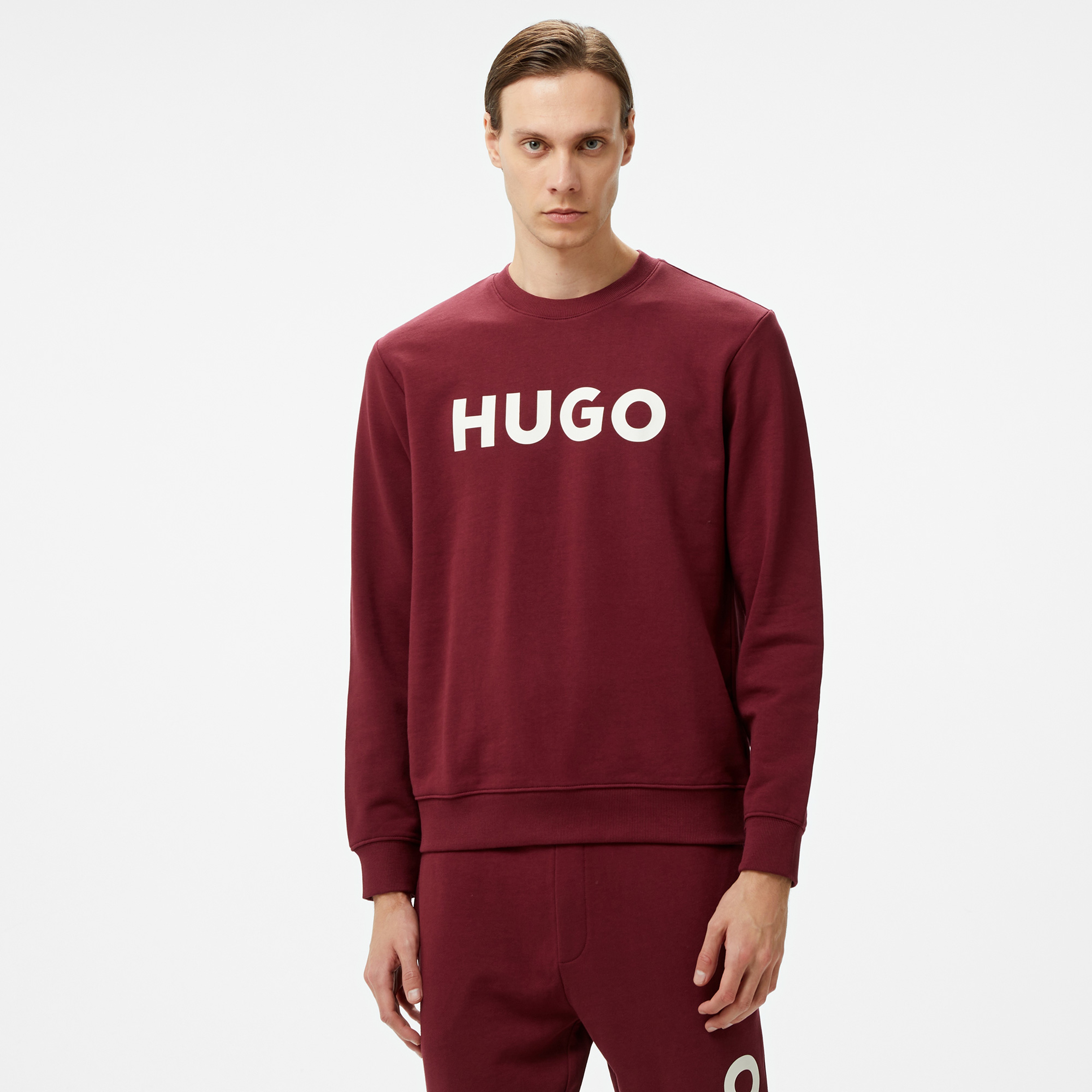 Hugo Dem Erkek Bordo Sweatshirt