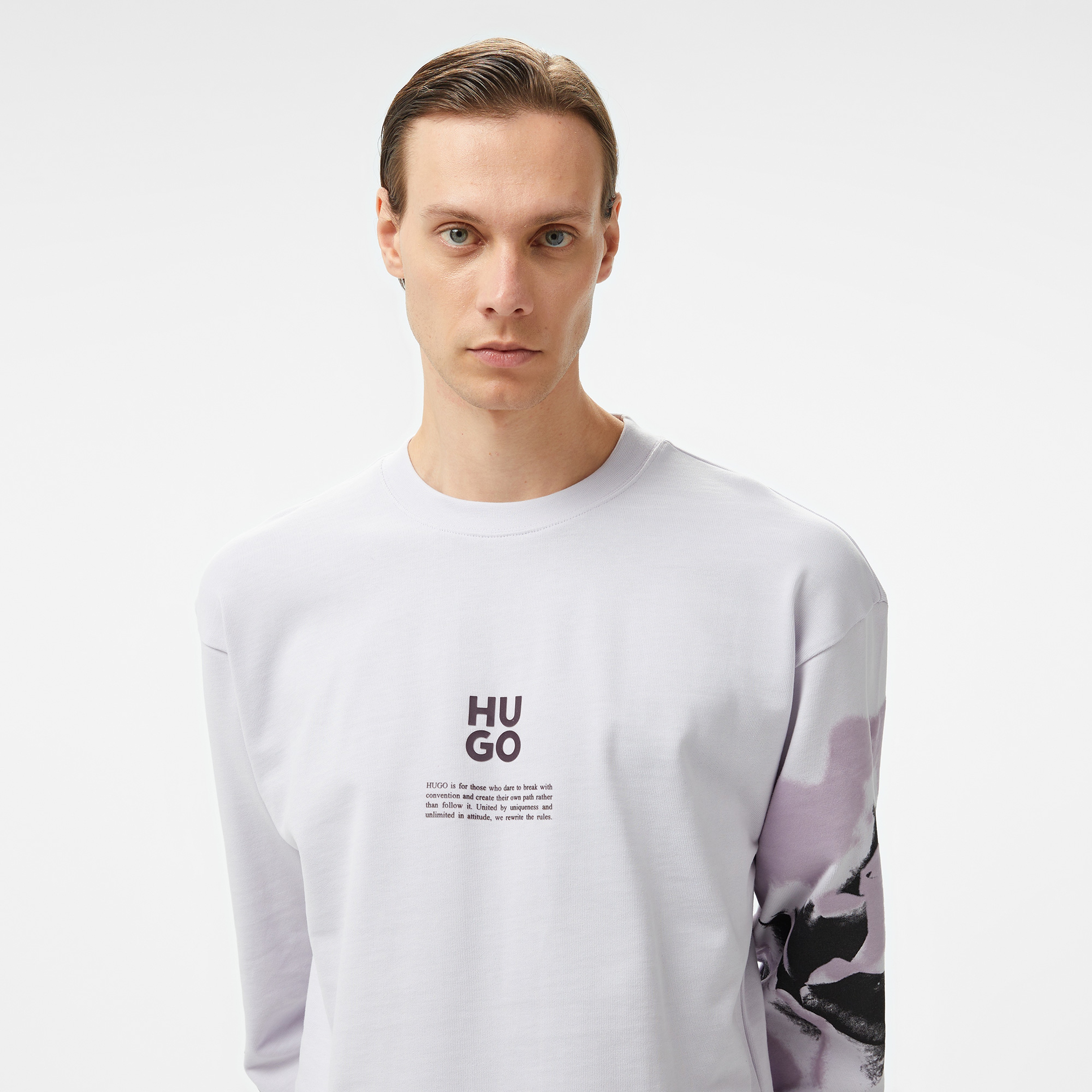 Hugo Dapurlsli Erkek Mor Sweatshirt