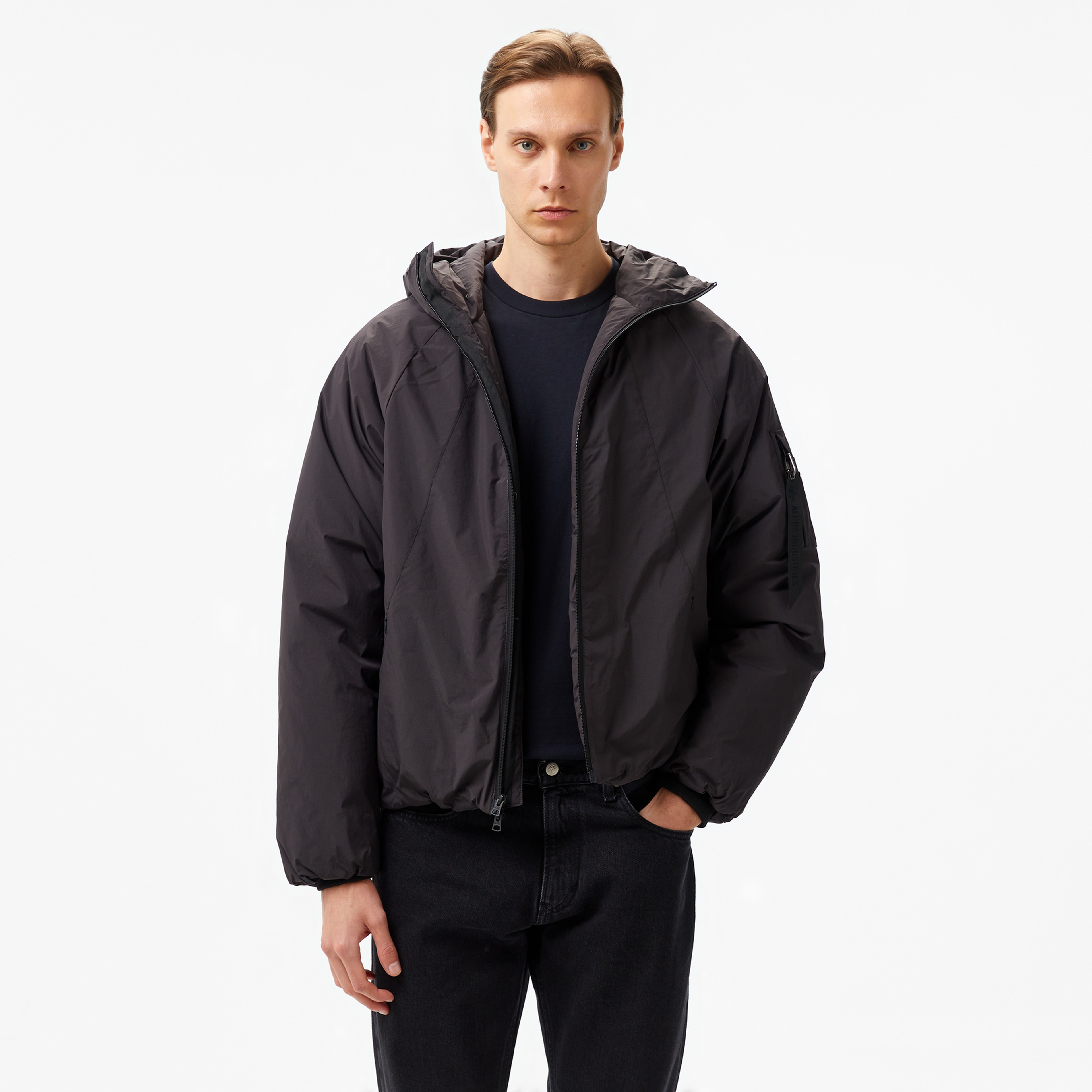 Alpha Industries Insulated Hooded Parka Unisex Siyah Ceket