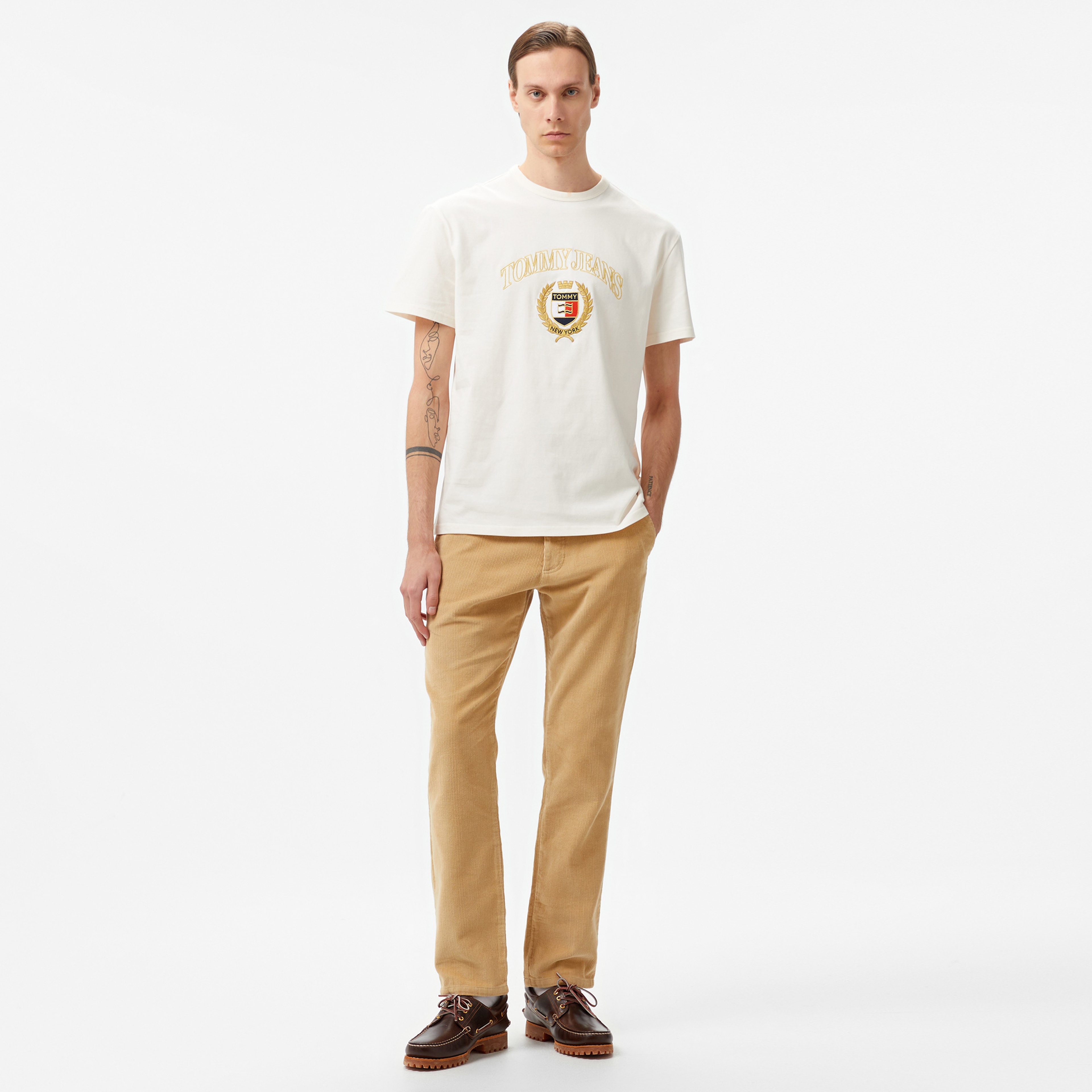 Tommy Hilfiger Jeans Ryan Cord Erkek Bej Chino Pantolon