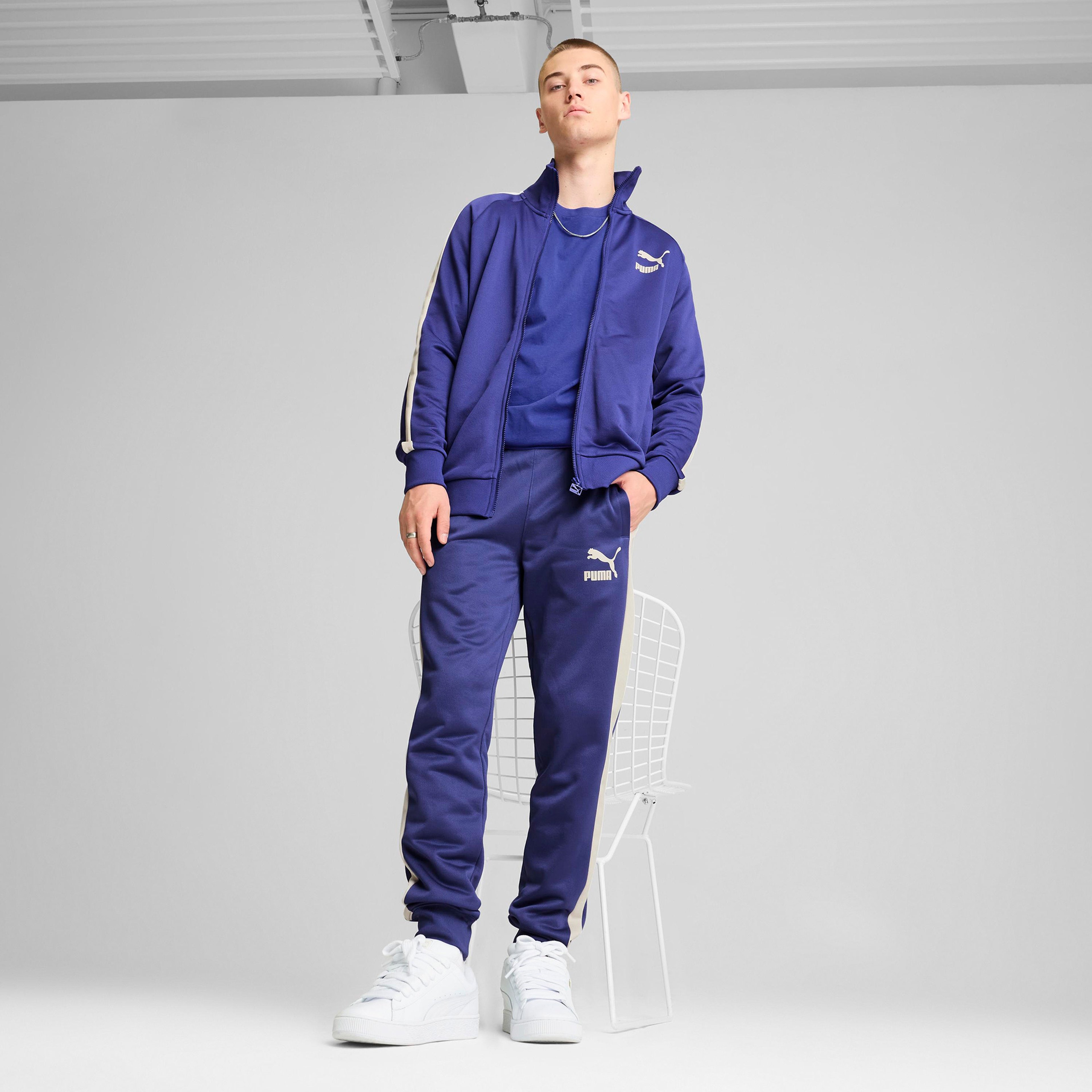 Puma T7 Iconic Track Erkek Mor Ceket