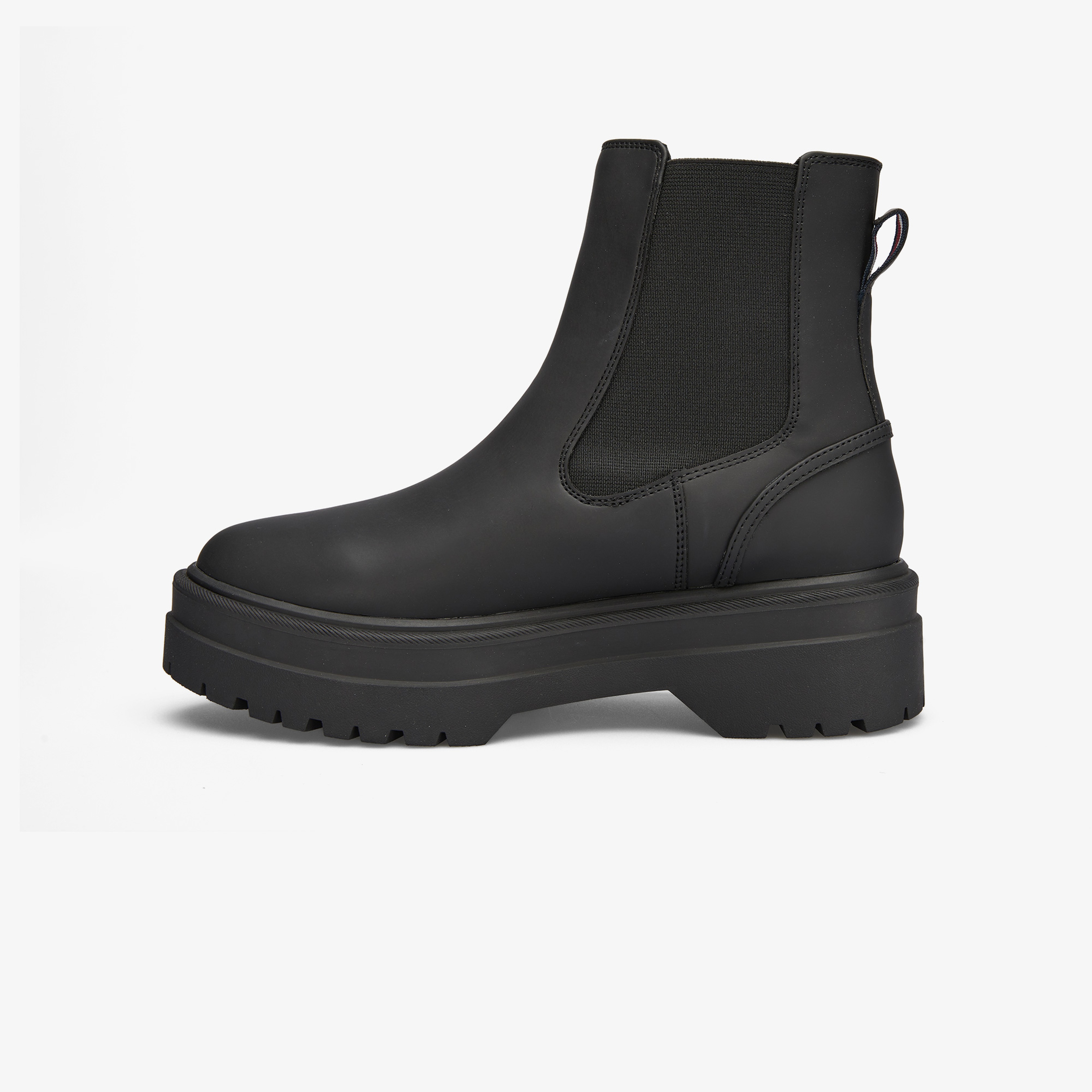 Tommy Hilfiger Rubberised Chelsea Tl Kadın Siyah Yağmur Botu