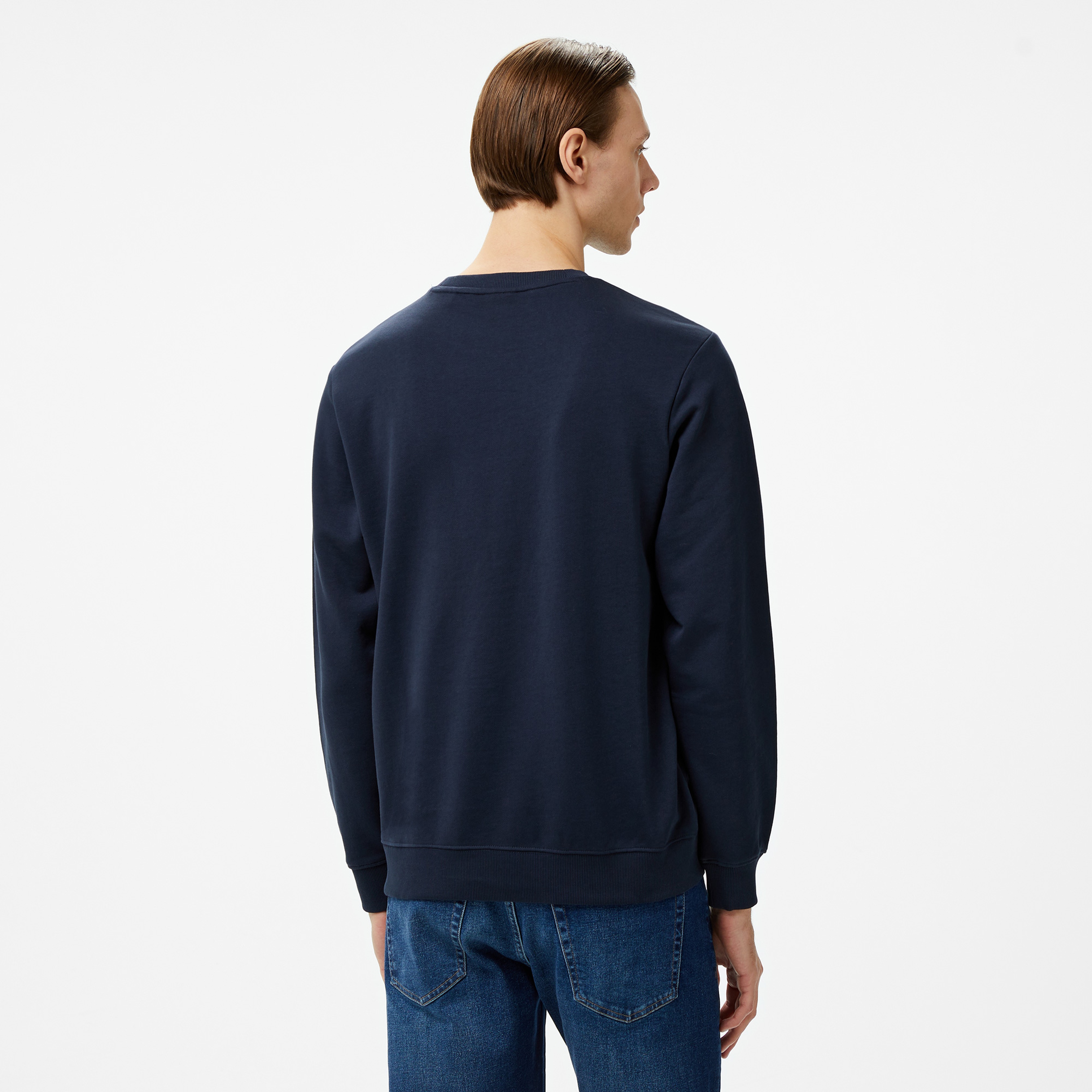 Hugo Dem Erkek Lacivert Sweatshirt