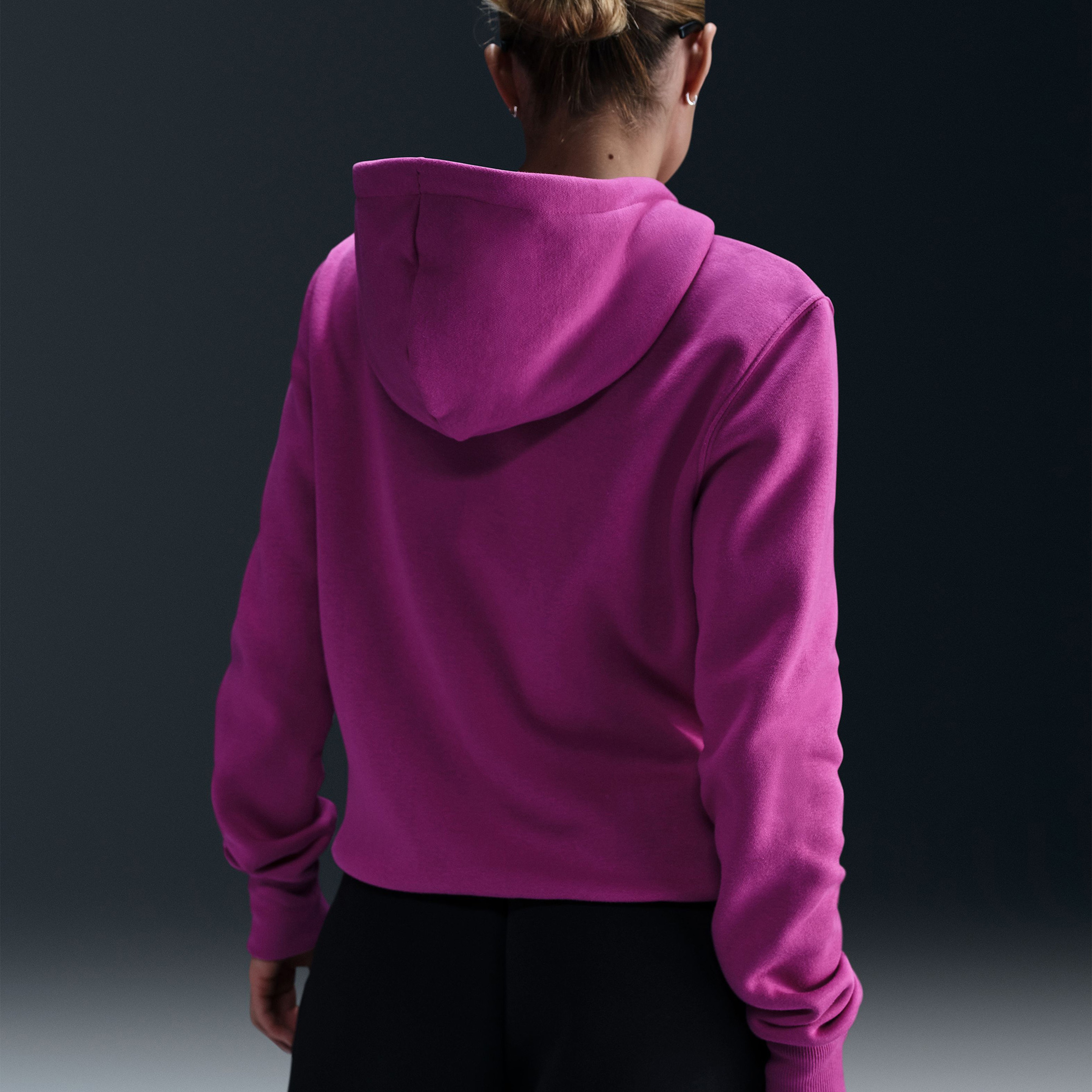 Nike Sportswear Phoenix Fleece Kadın Mor Kapüşonlu Sweatshirt