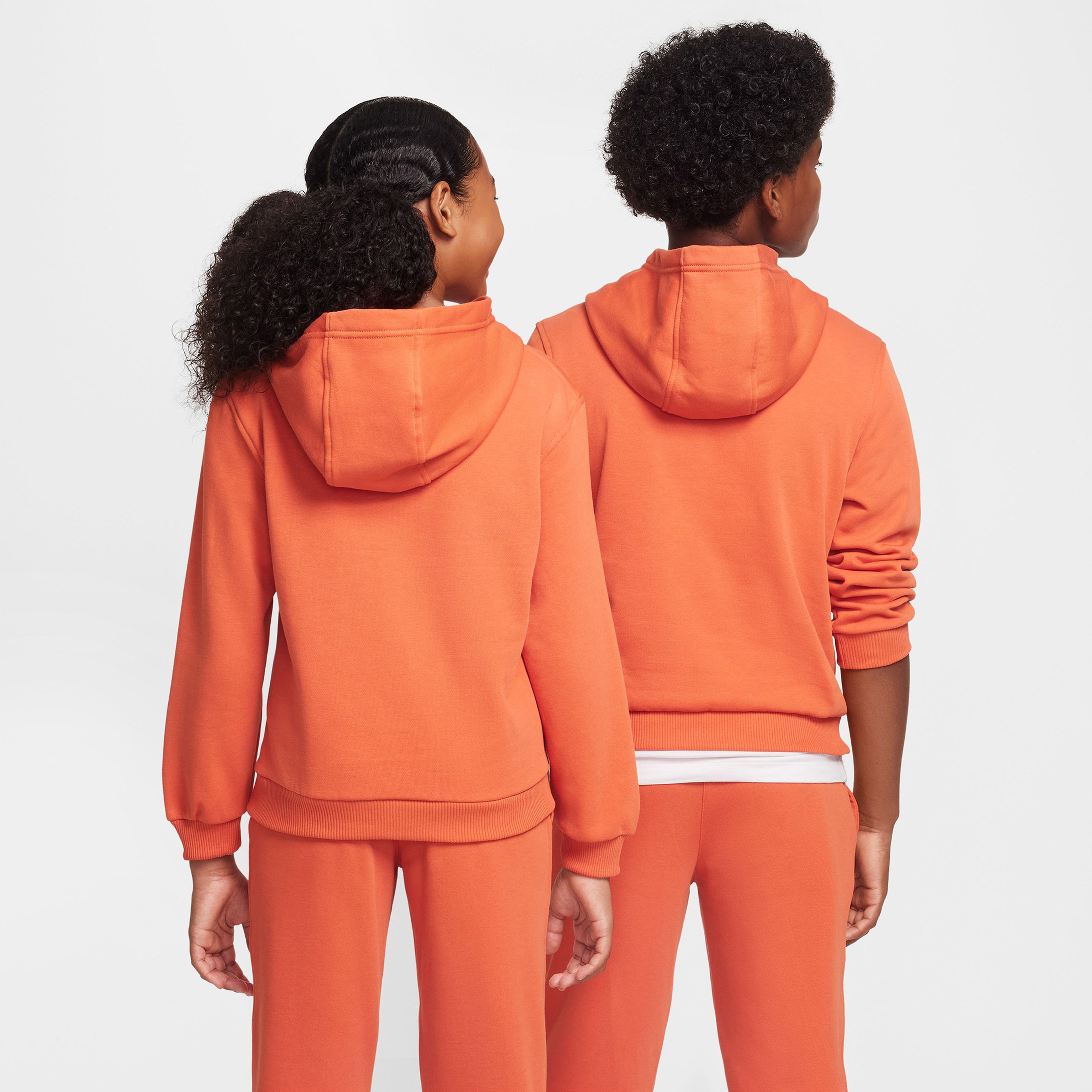 Nike Sportswear Club Fleece Çocuk Turuncu Kapüşonlu Sweatshirt