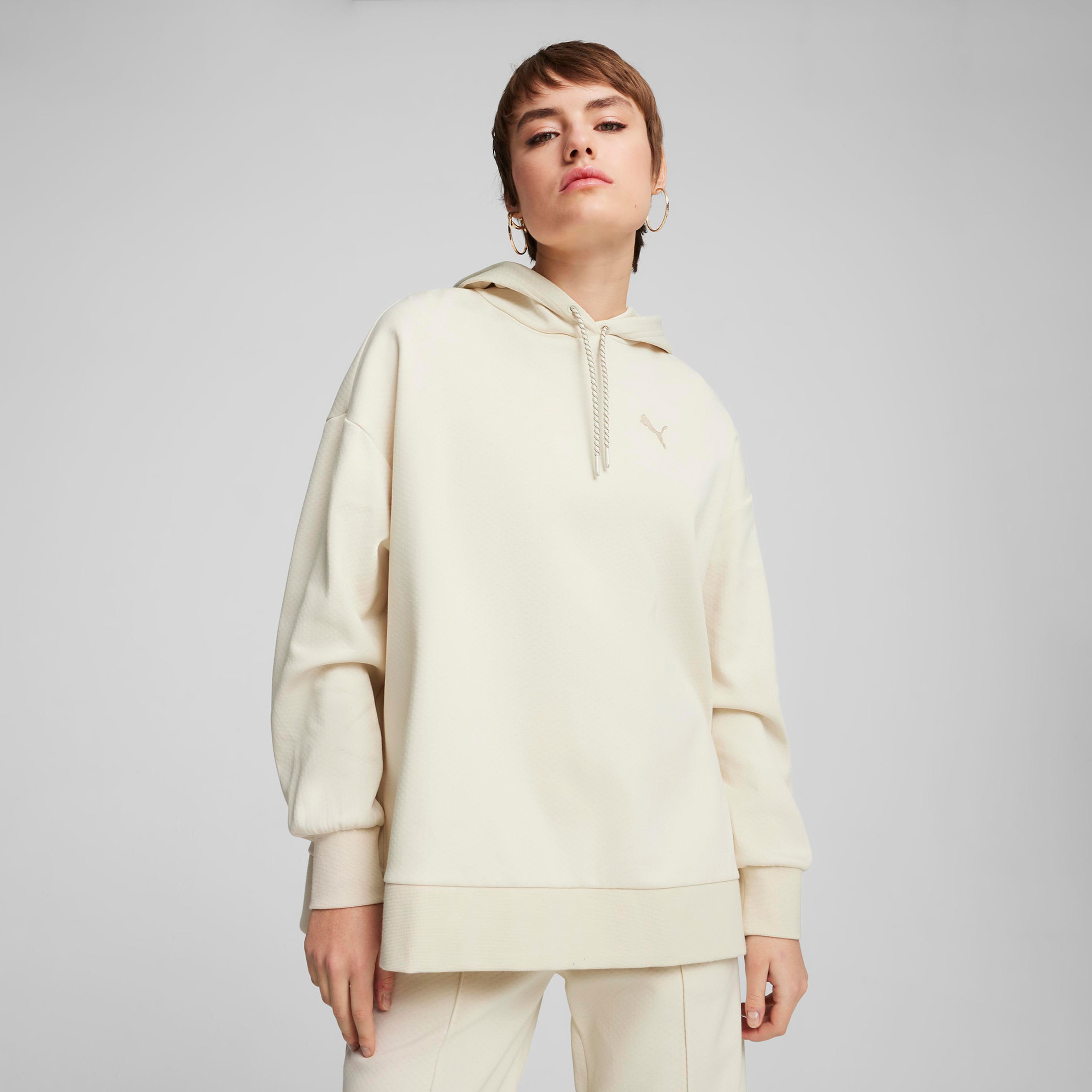Puma Classics Oversized Kadın Beyaz Sweatshirt
