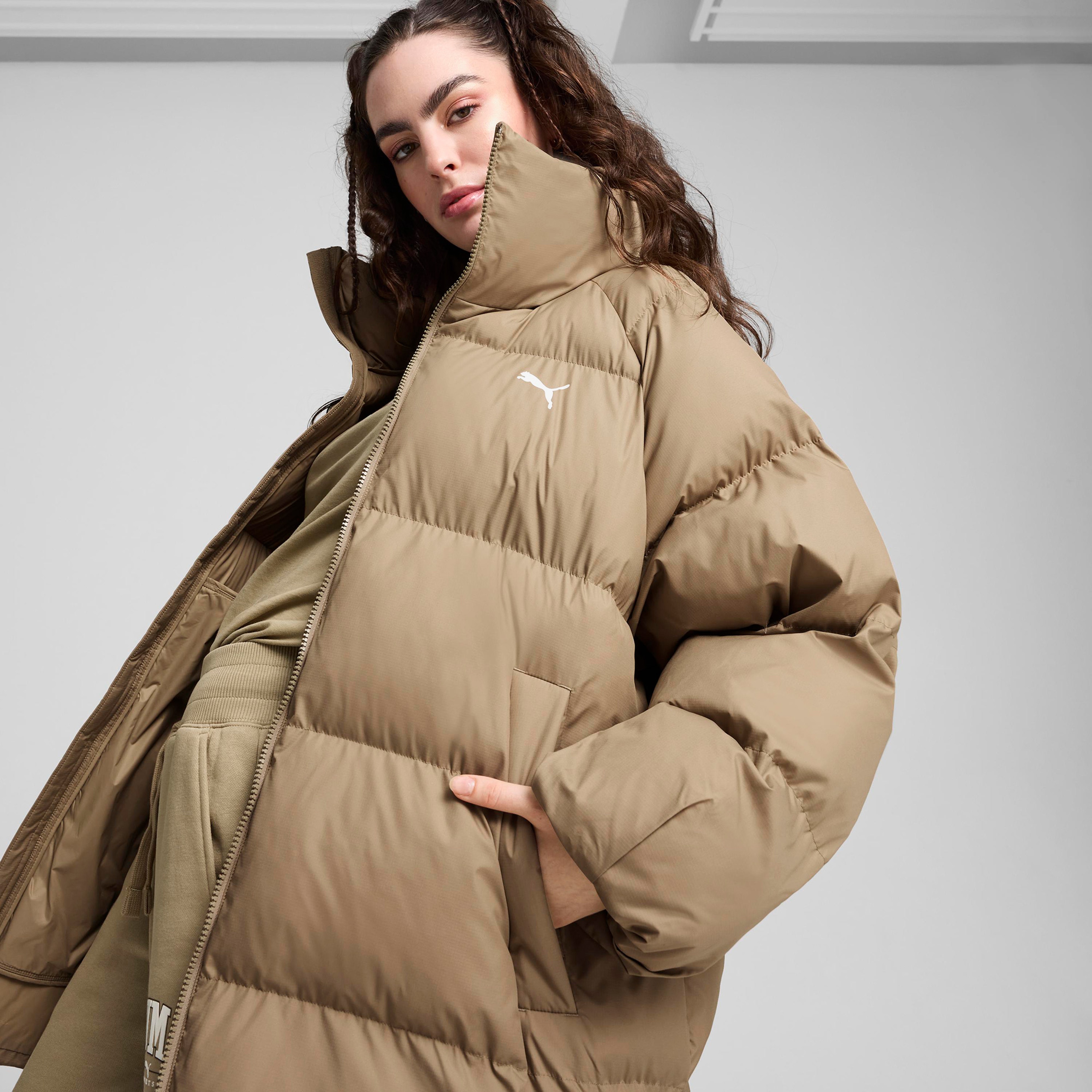 Puma Oversized Puffer Kadın Bej Mont