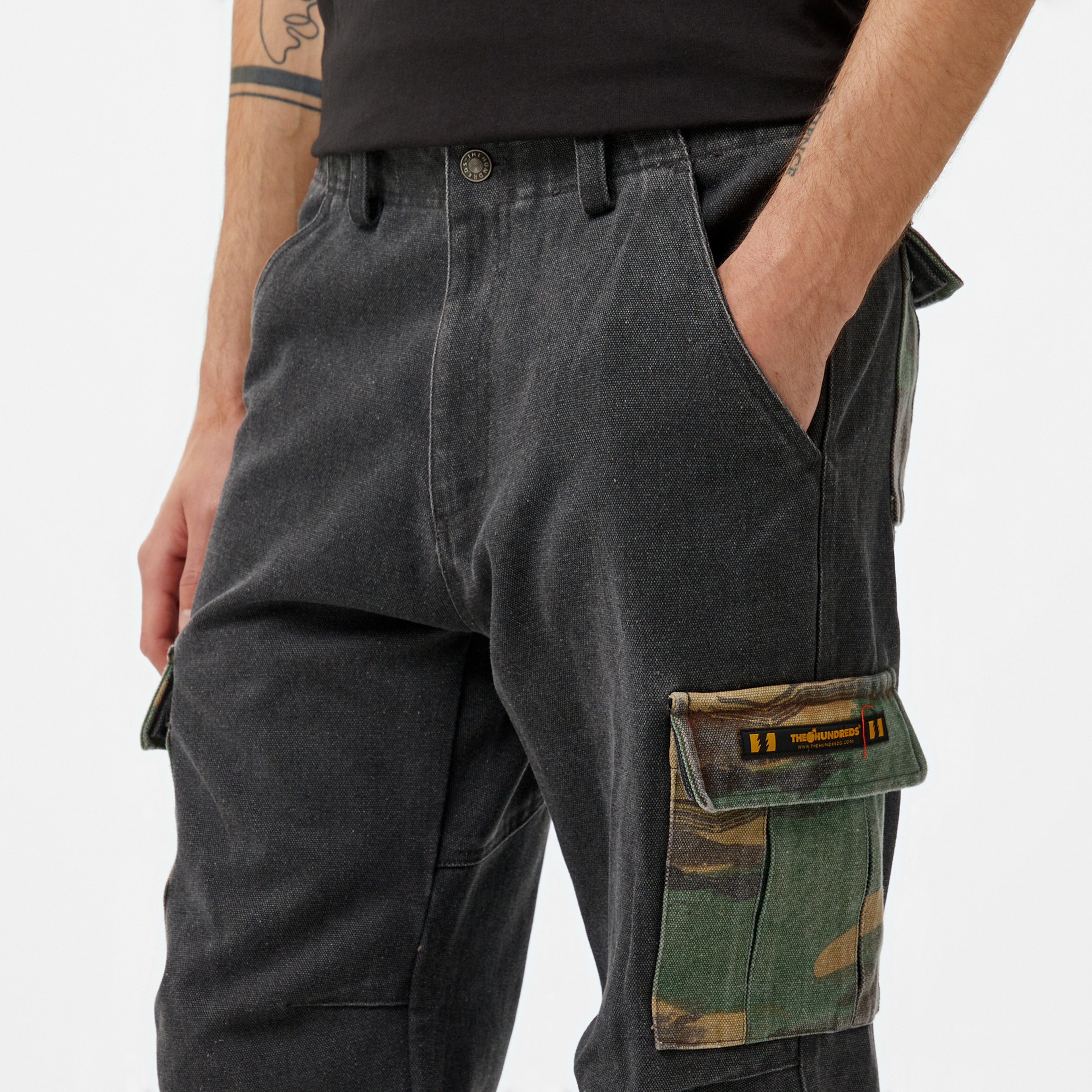 The Hundreds Heights Cargo Erkek Siyah Pantolon