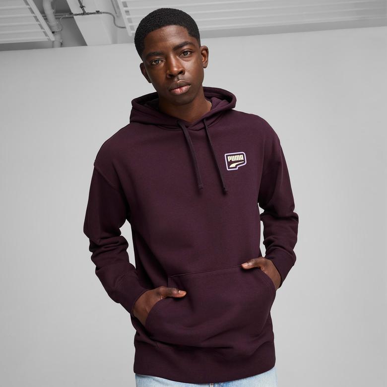 Puma Downtown Graphic Erkek Mor Sweatshirt