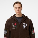 Primitive Temptation Zip Hood Erkek Kahverengi Sweatshirt