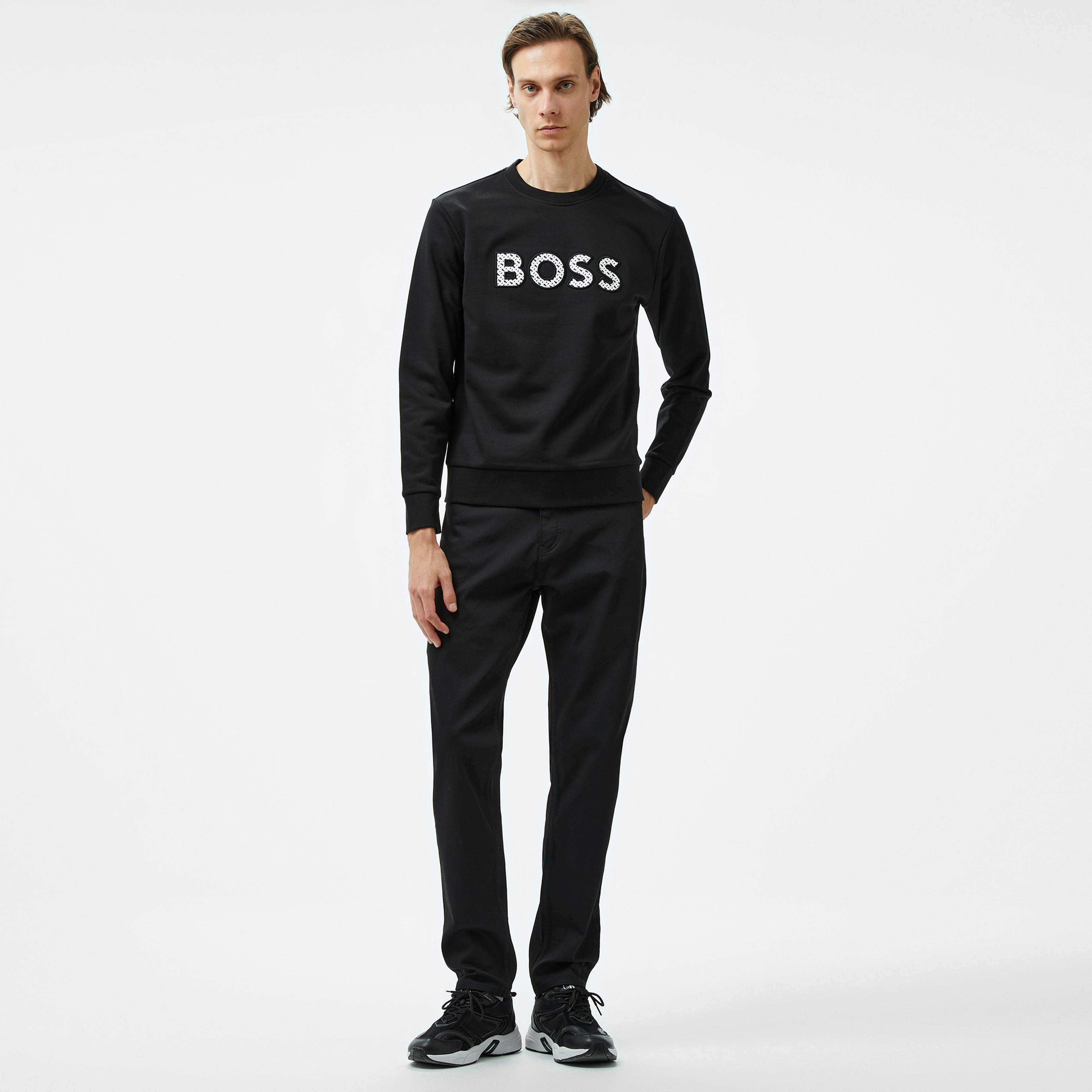Boss C-Soleri 04 Erkek Siyah Sweatshirt