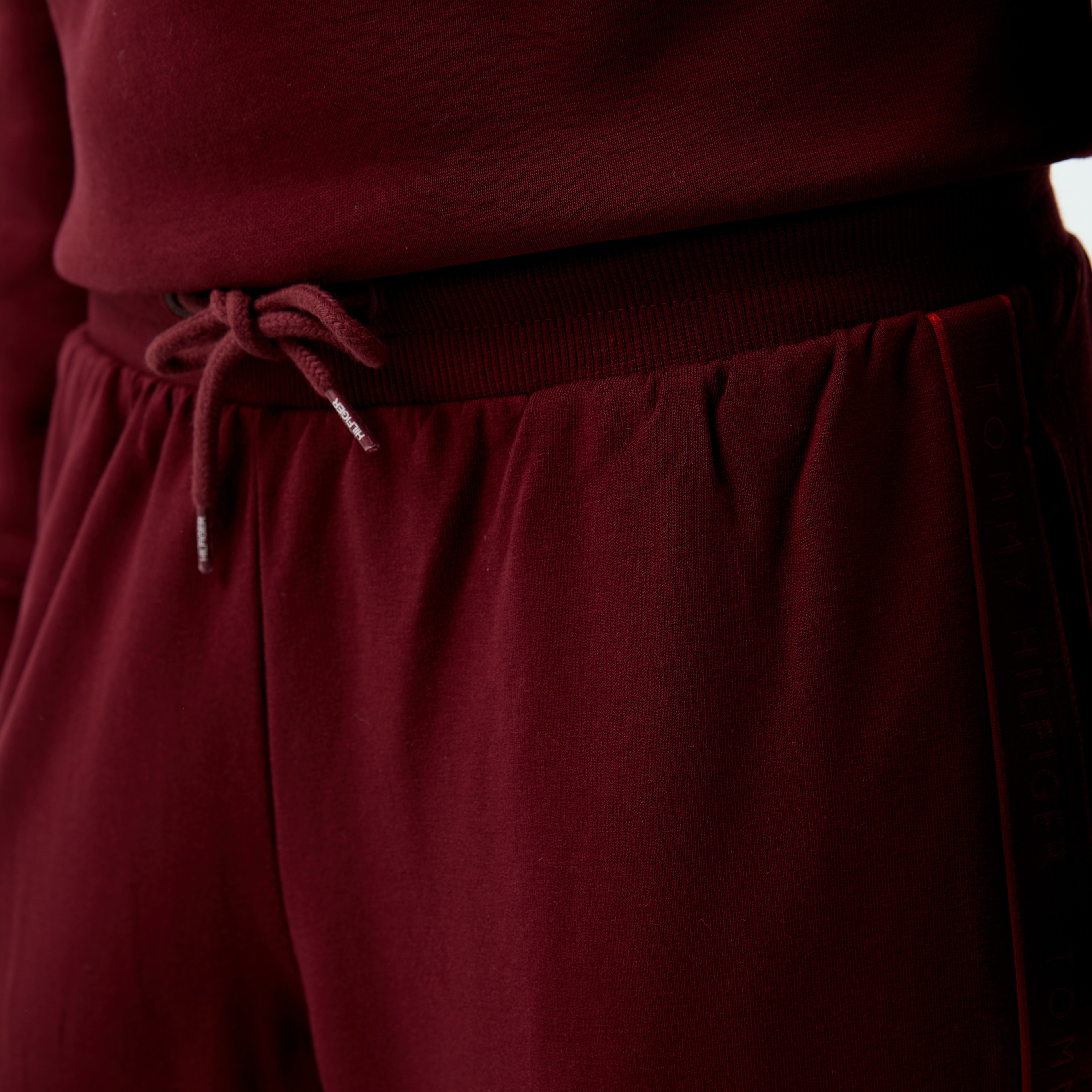 Tommy Hilfiger Modals Kadın Bordo Eşofman Altı