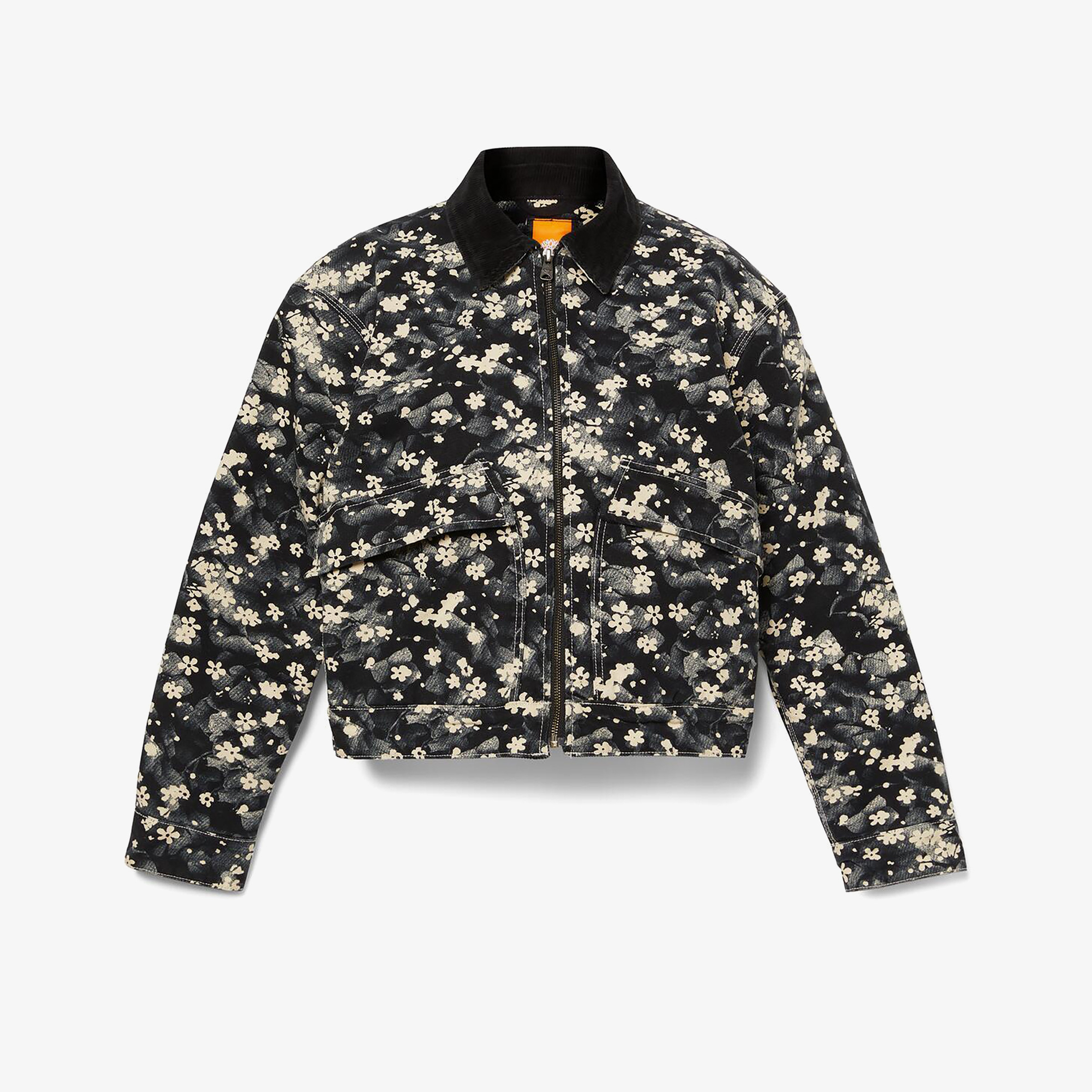 Timberland Strafford Quılted Washed Canvas Printed Kadın Bej Ceket