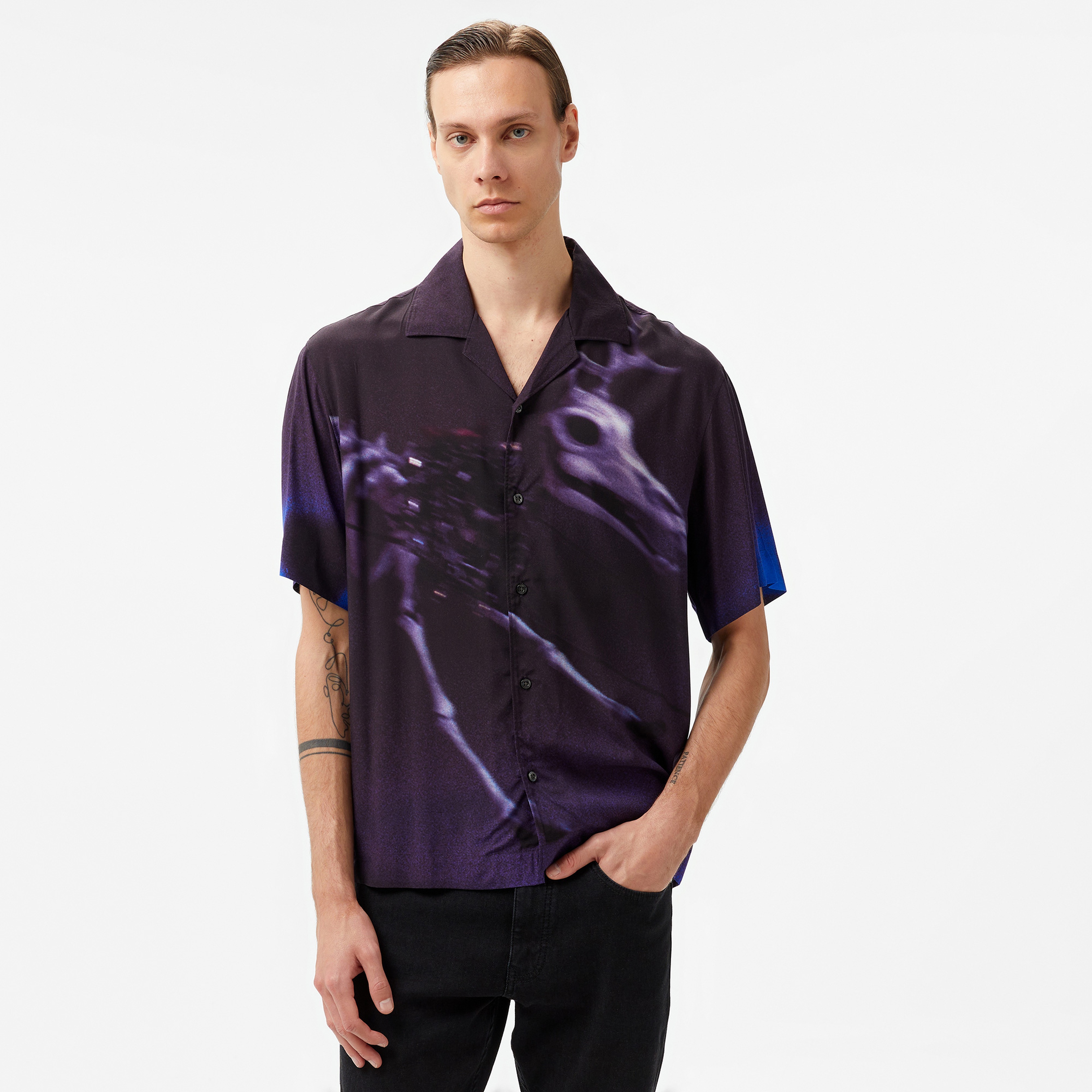 Hugo Espino NBC Erkek Siyah Gömlek