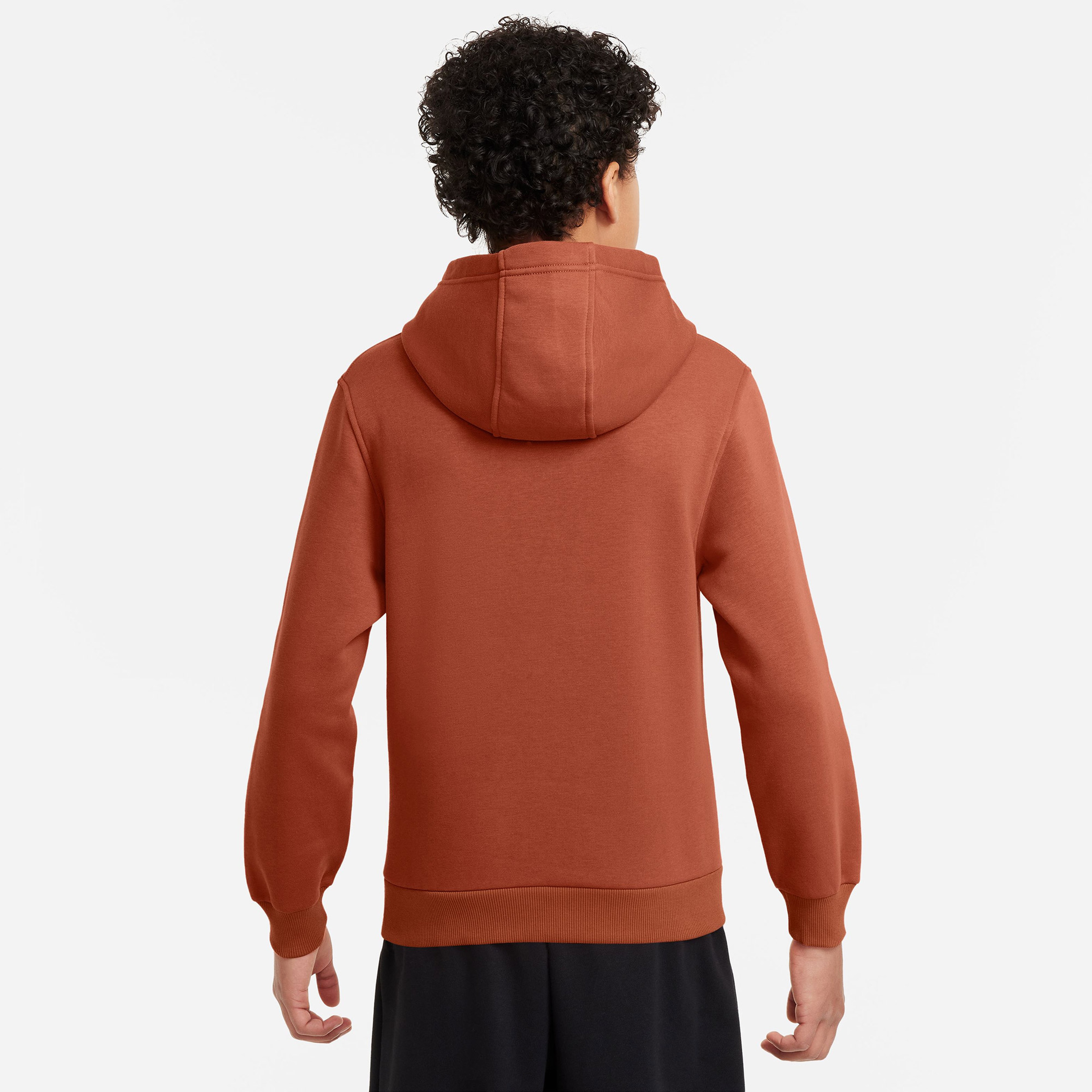 Nike Sportswear Club Fleece Çocuk Turuncu Kapüşonlu Sweatshirt