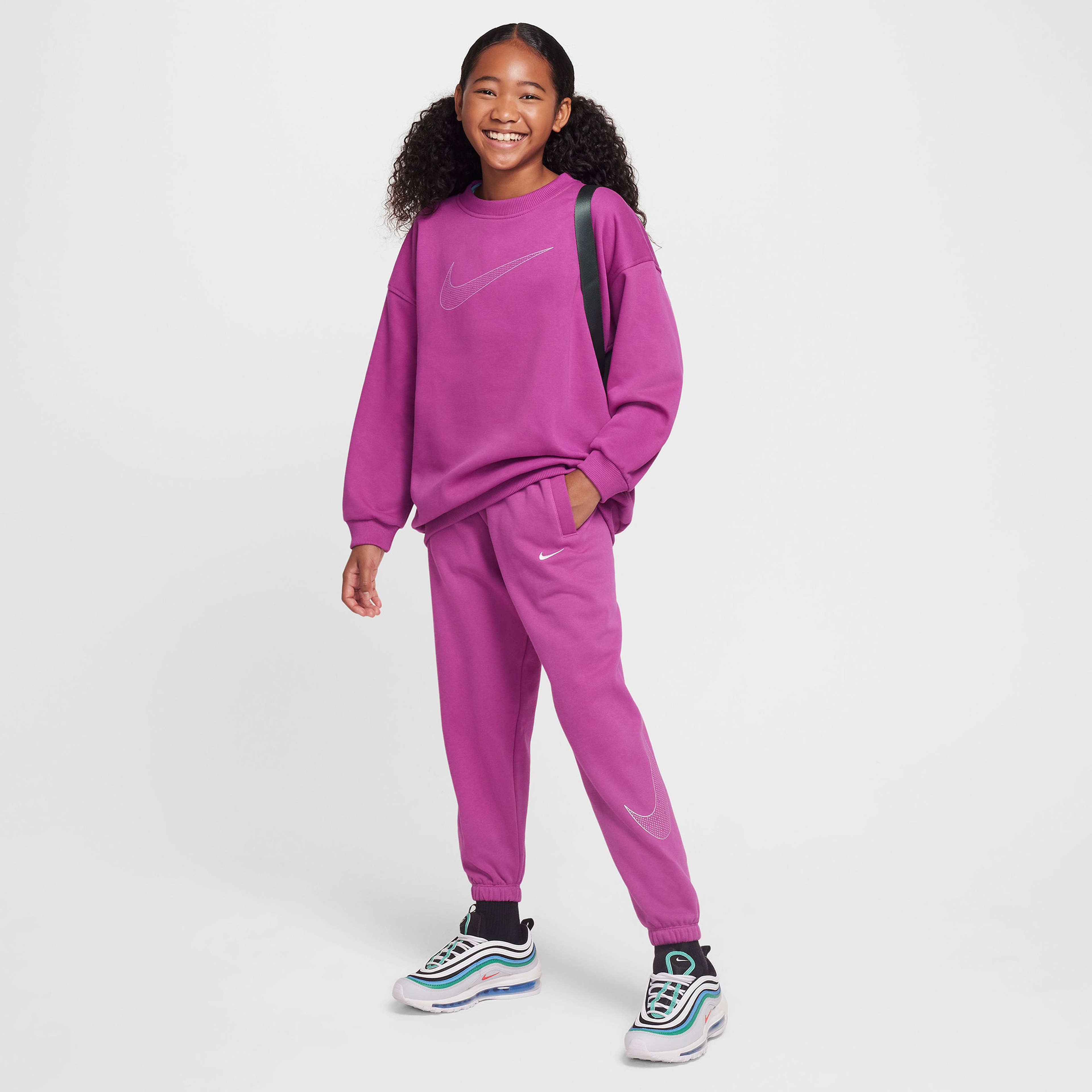 Nike Sportswear Club Fleece Çocuk Mor Eşofman Altı