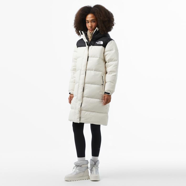 The North Face Nuptse Parka Kadın Beyaz Mont