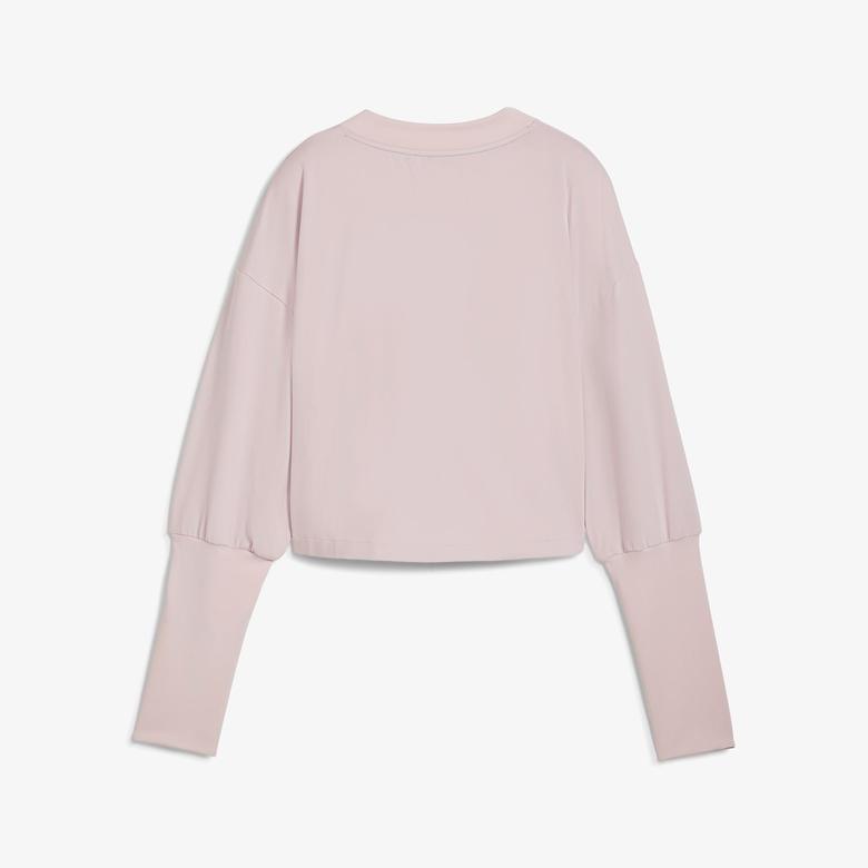 Puma Studio Cloudspun Crew Kadın Pembe Sweatshirt