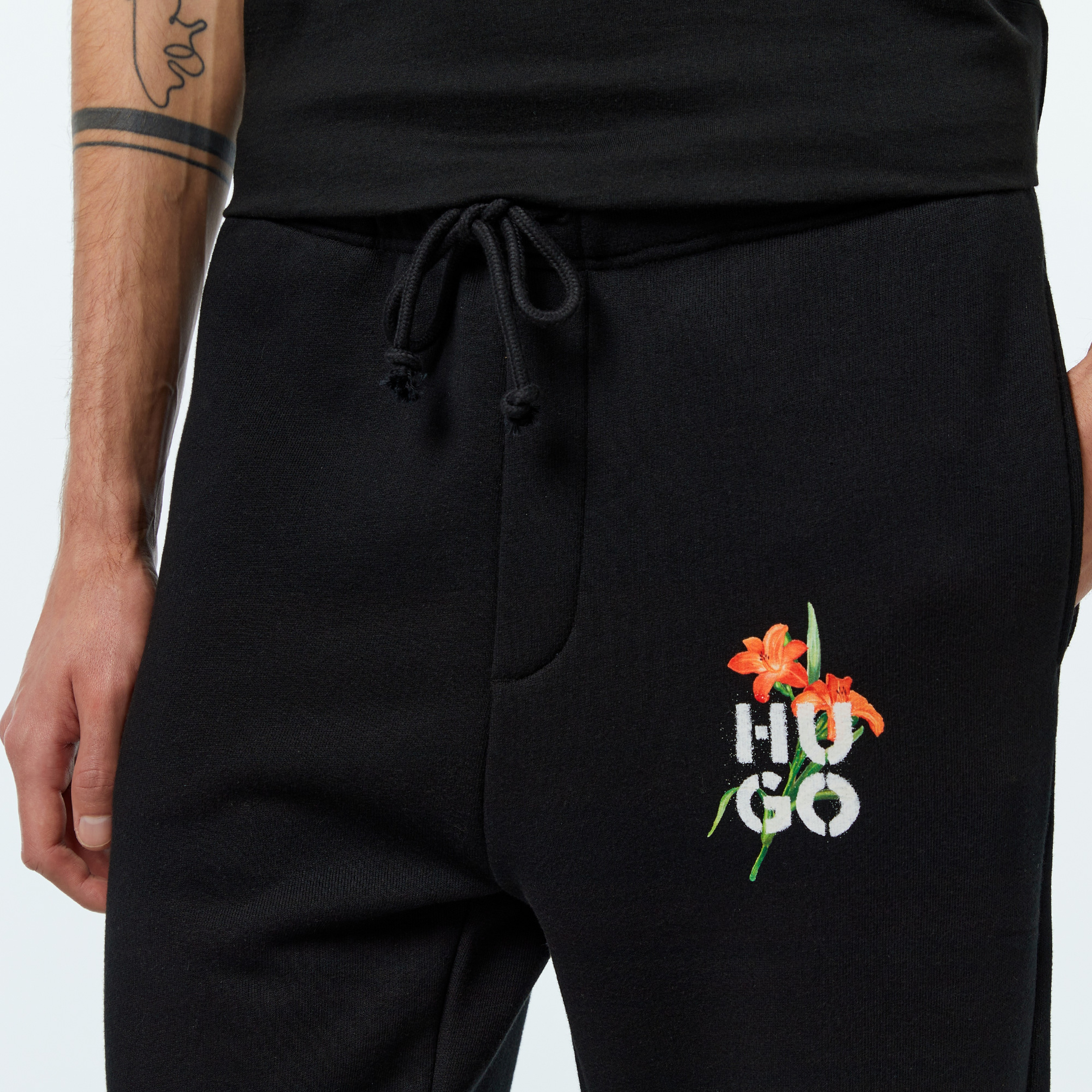 Hugo Diblossytro Erkek Siyah Eşofman Altı