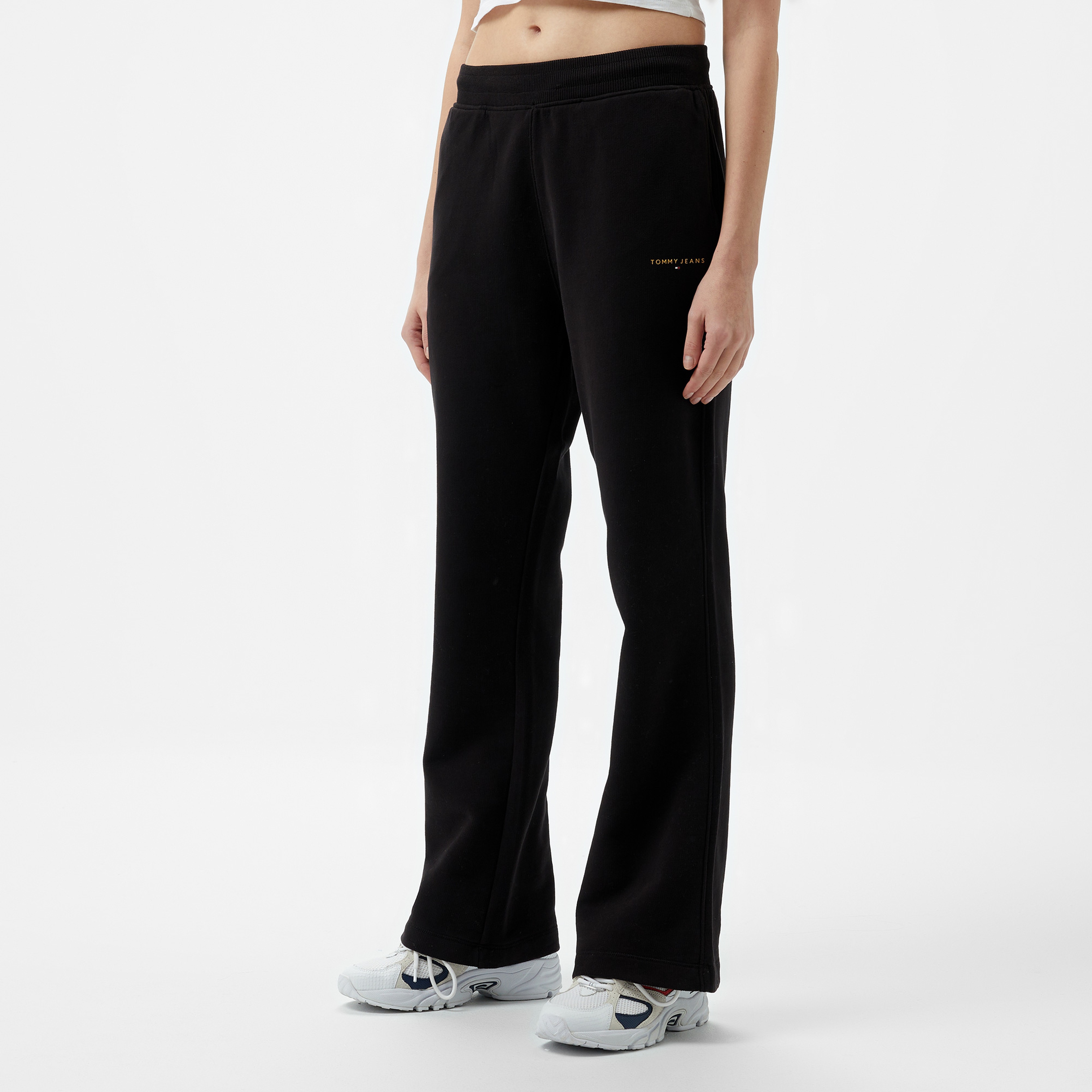 Tommy Hilfiger Jeans Linear Sweatpant Kadın Siyah Eşofman Altı